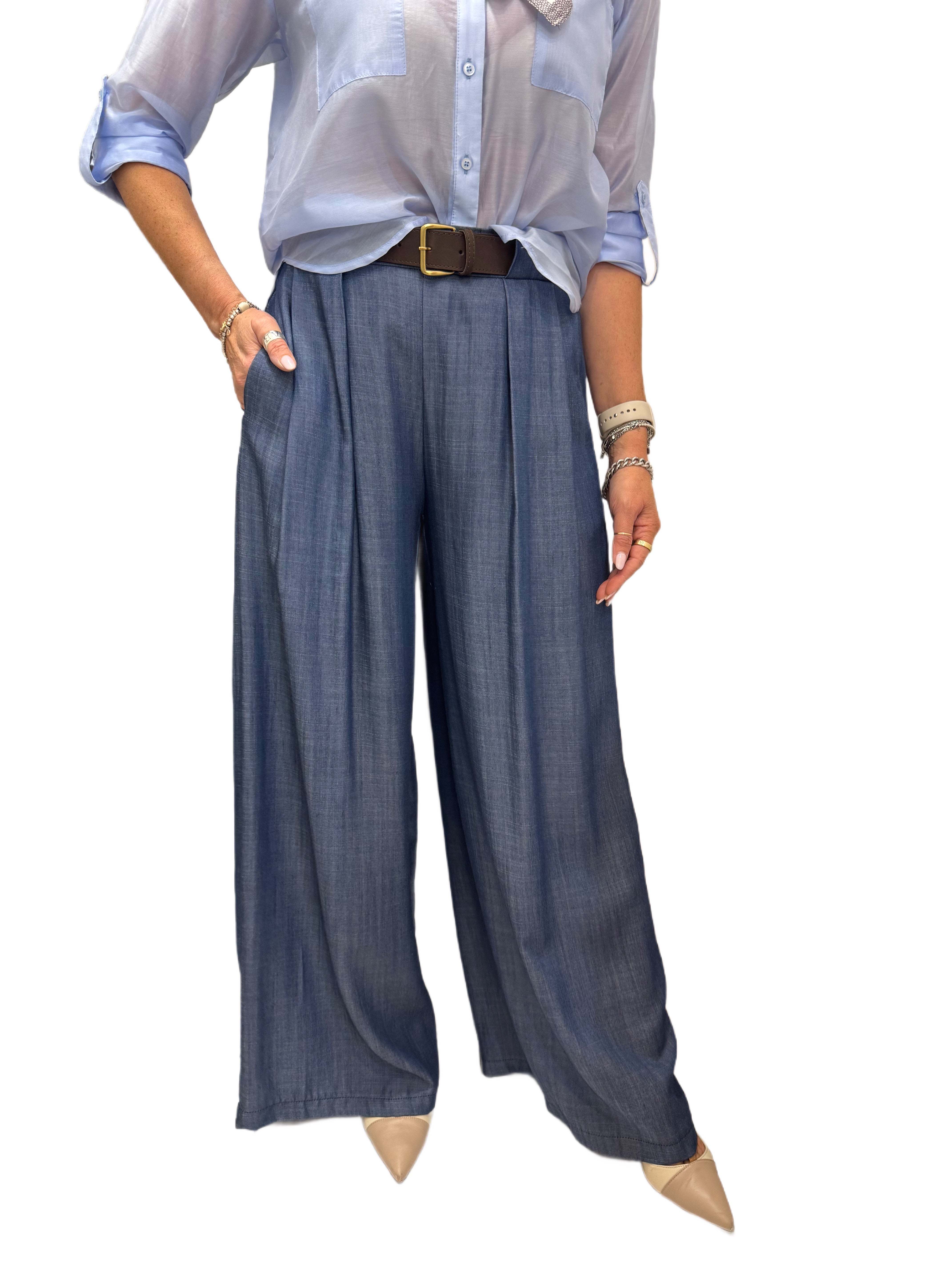 Pantalone in denim chambry Emisphere