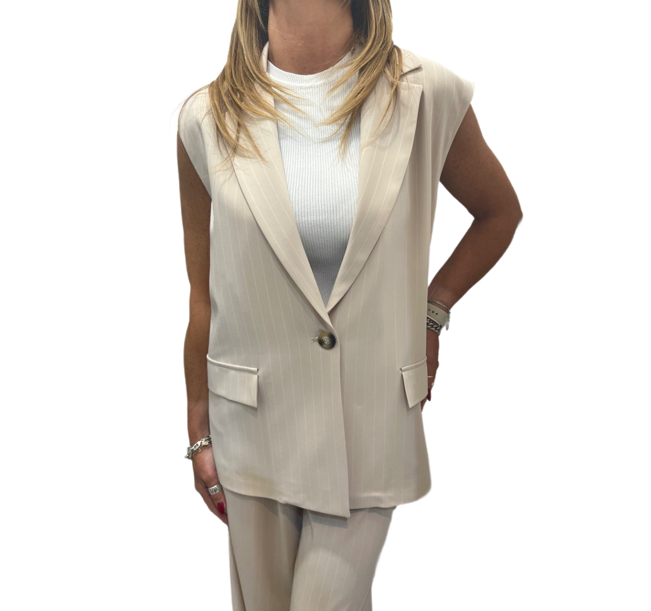 Gilet gessato Brizzi