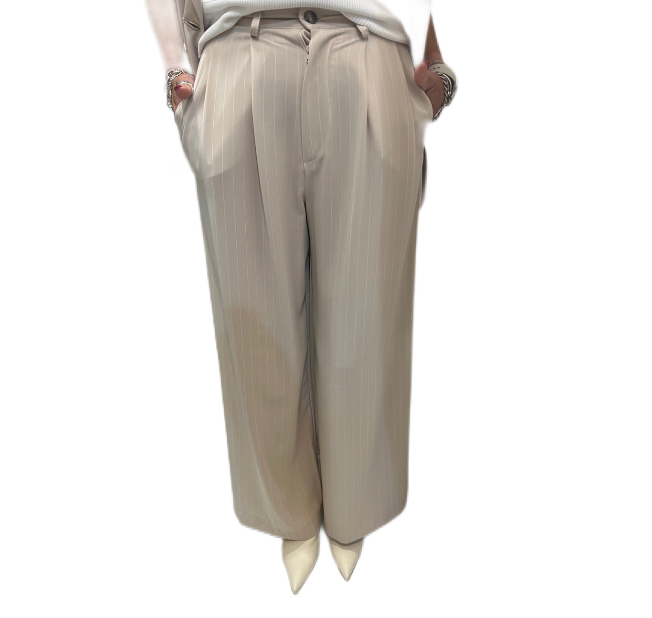 Pantalone gessato Brizzi
