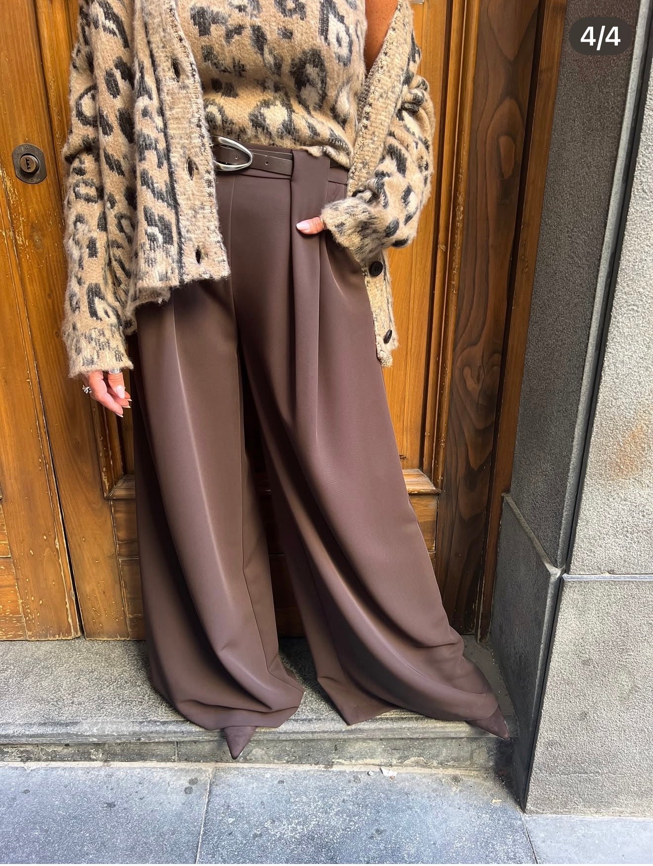 Pantaloni fluidi con cintura Imperial