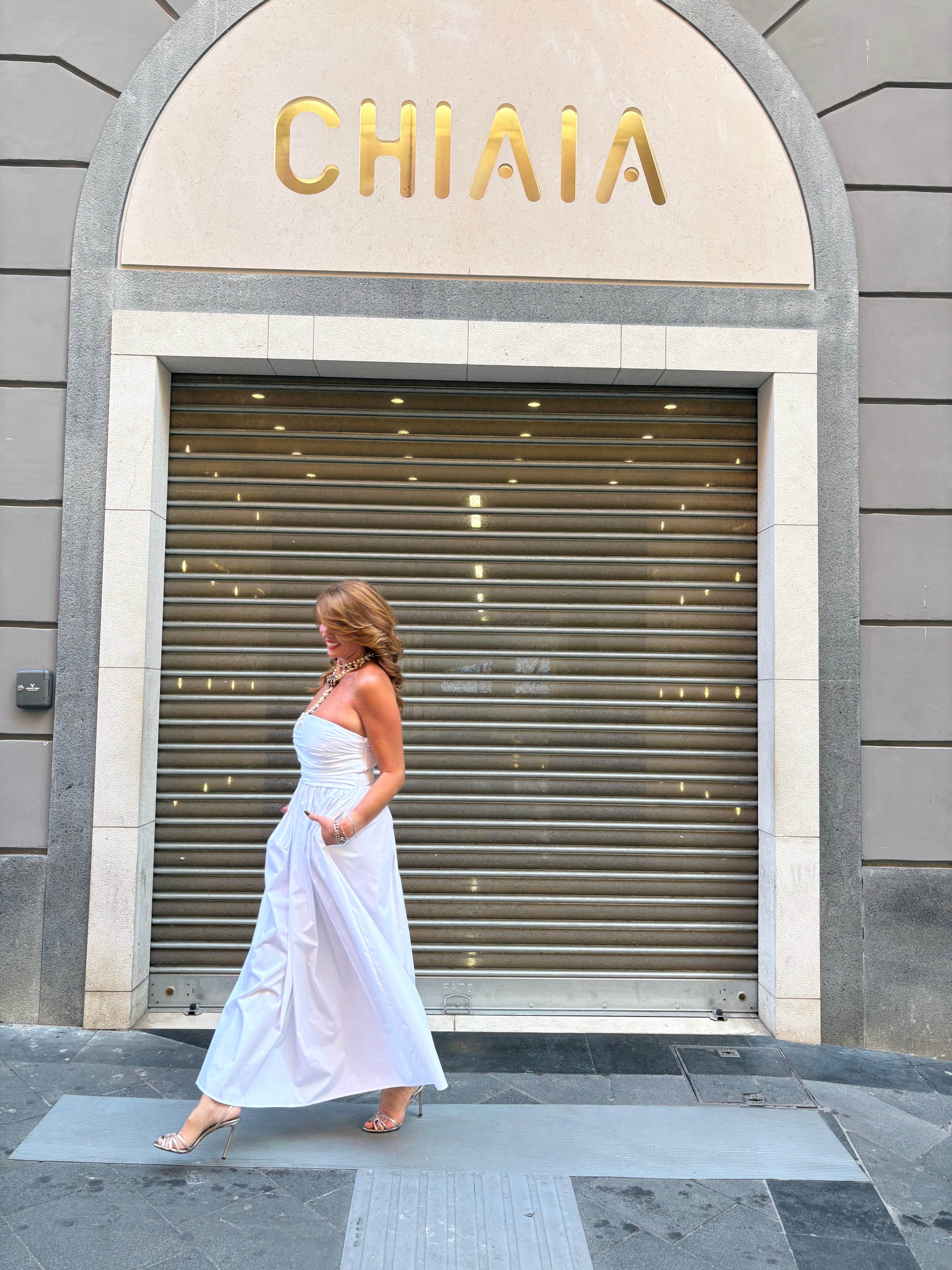 Abito a fascia in cotone Imperial