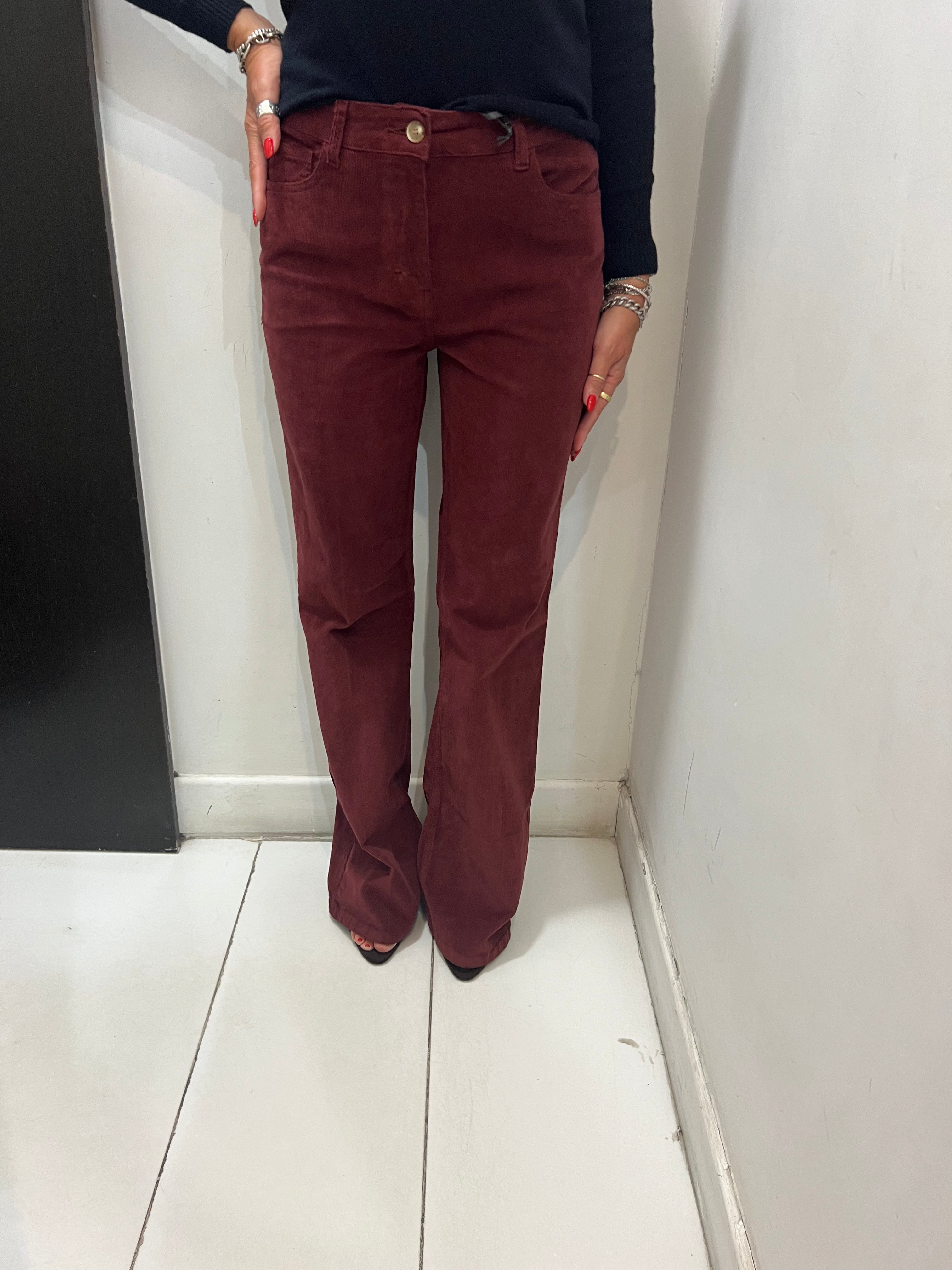 Pantalone Ortensia velluto Emisphere