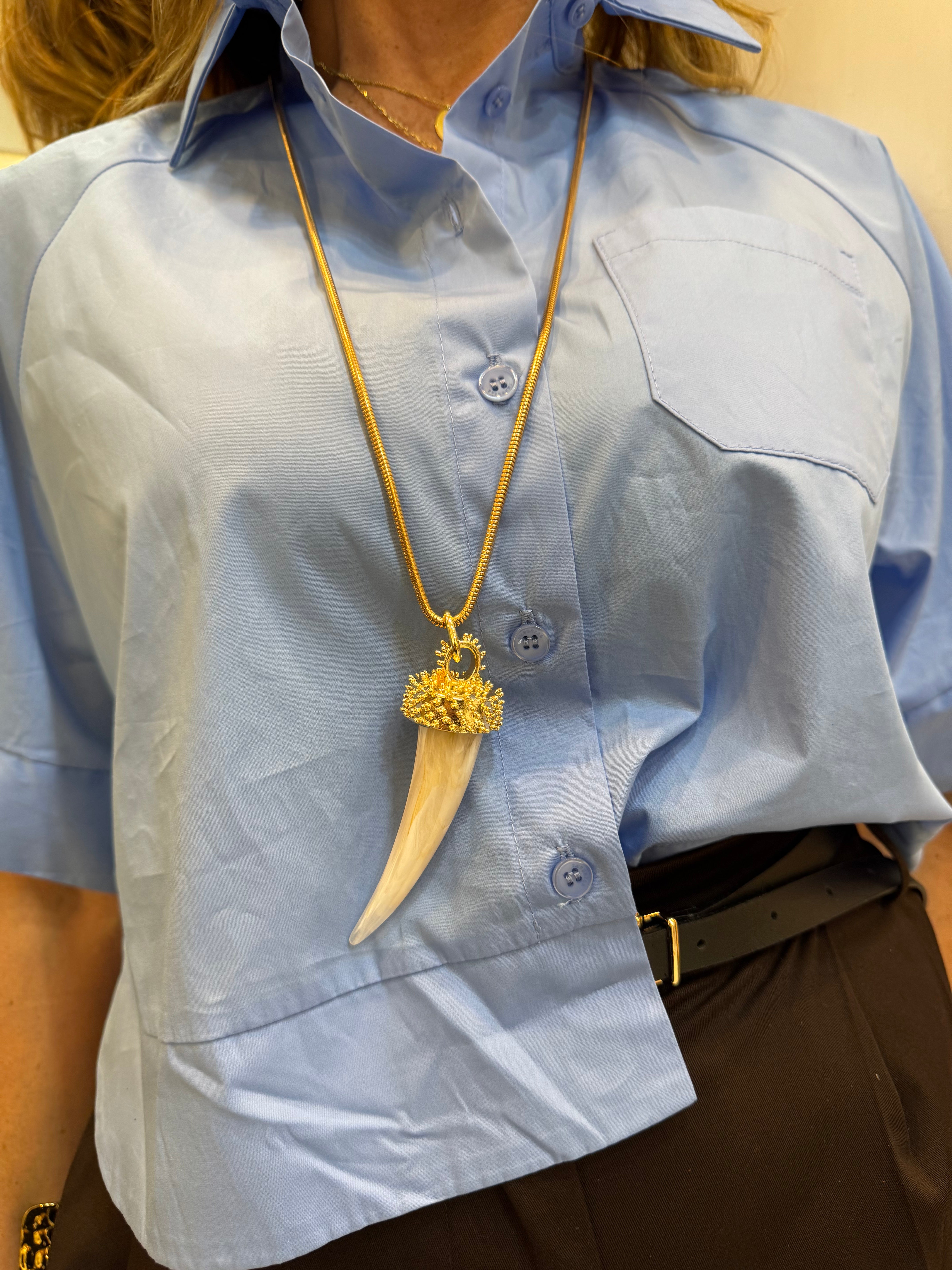 Collana con corno Emisphere