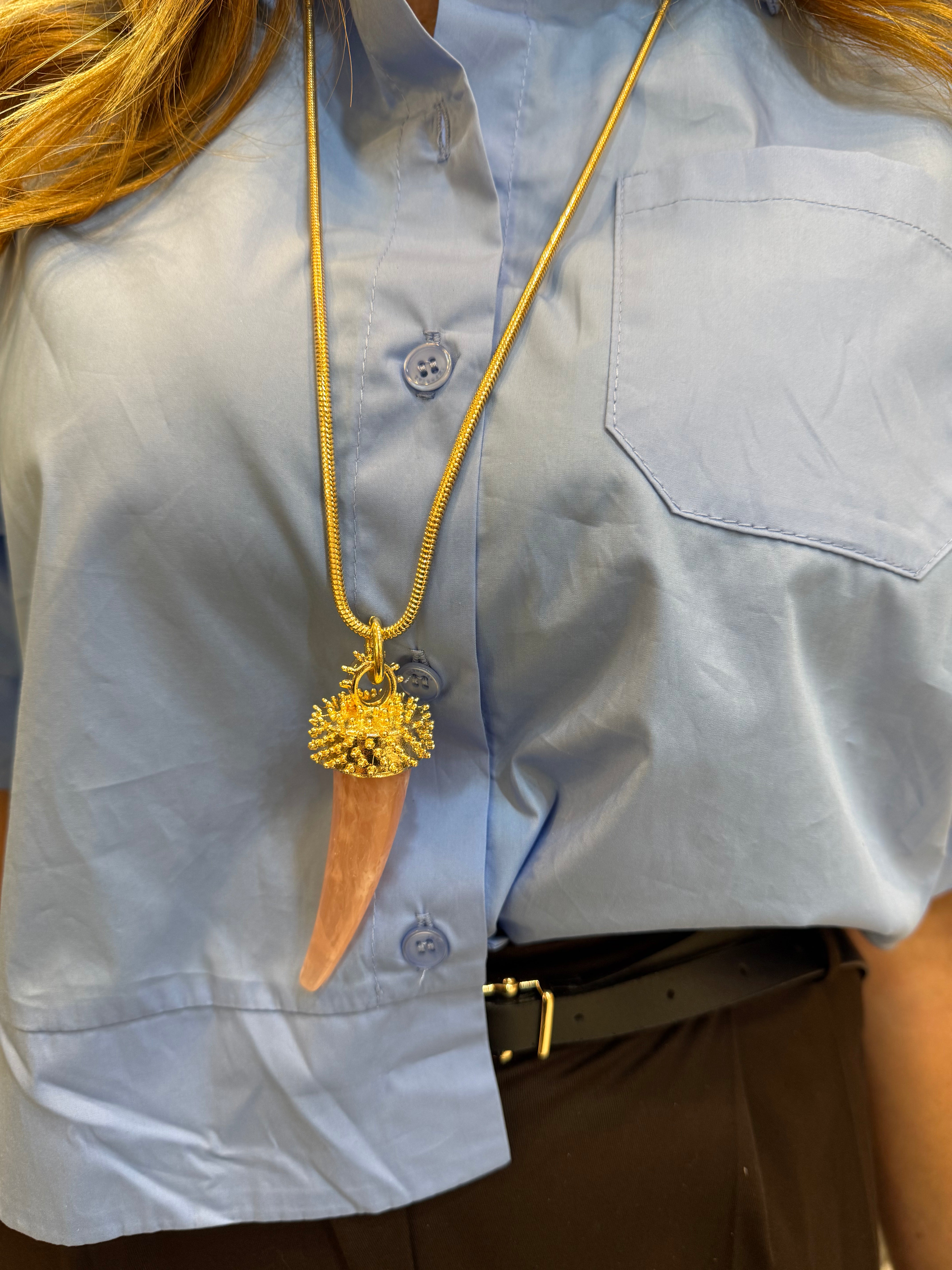 Collana con corno Emisphere
