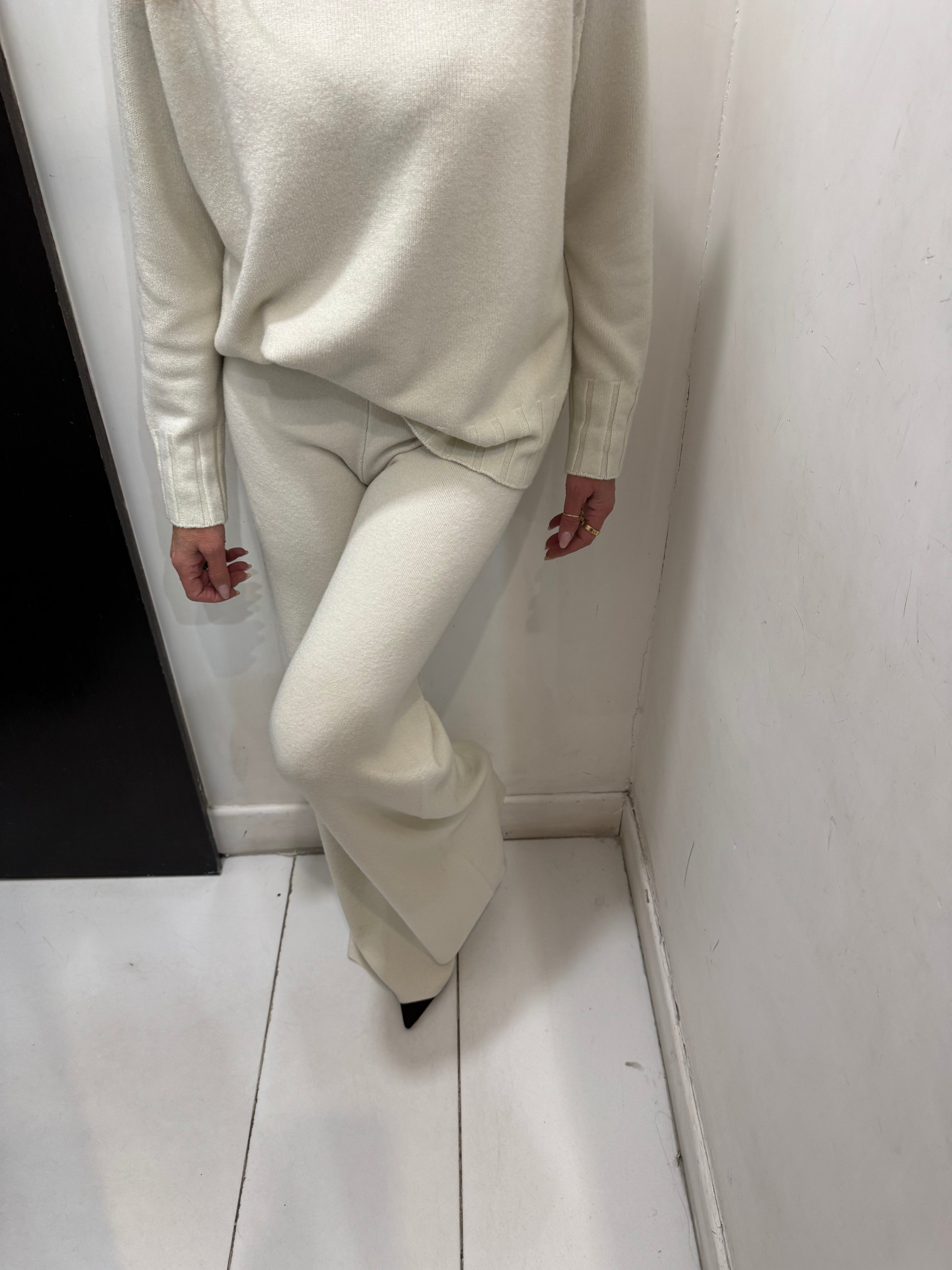 Coordinato in maglia collo alto Angela Davis