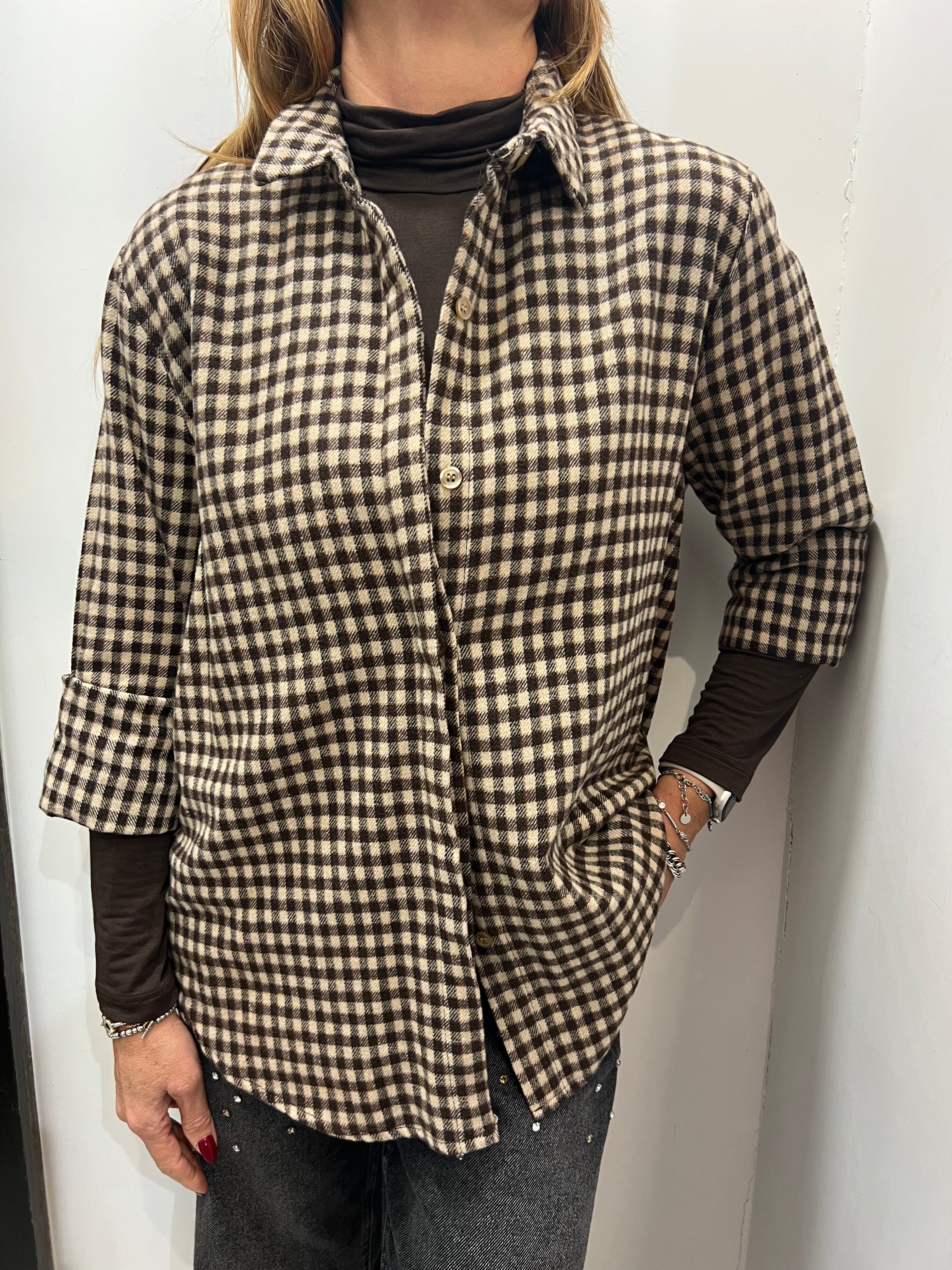 Camicia modello over in flanella Emisphere