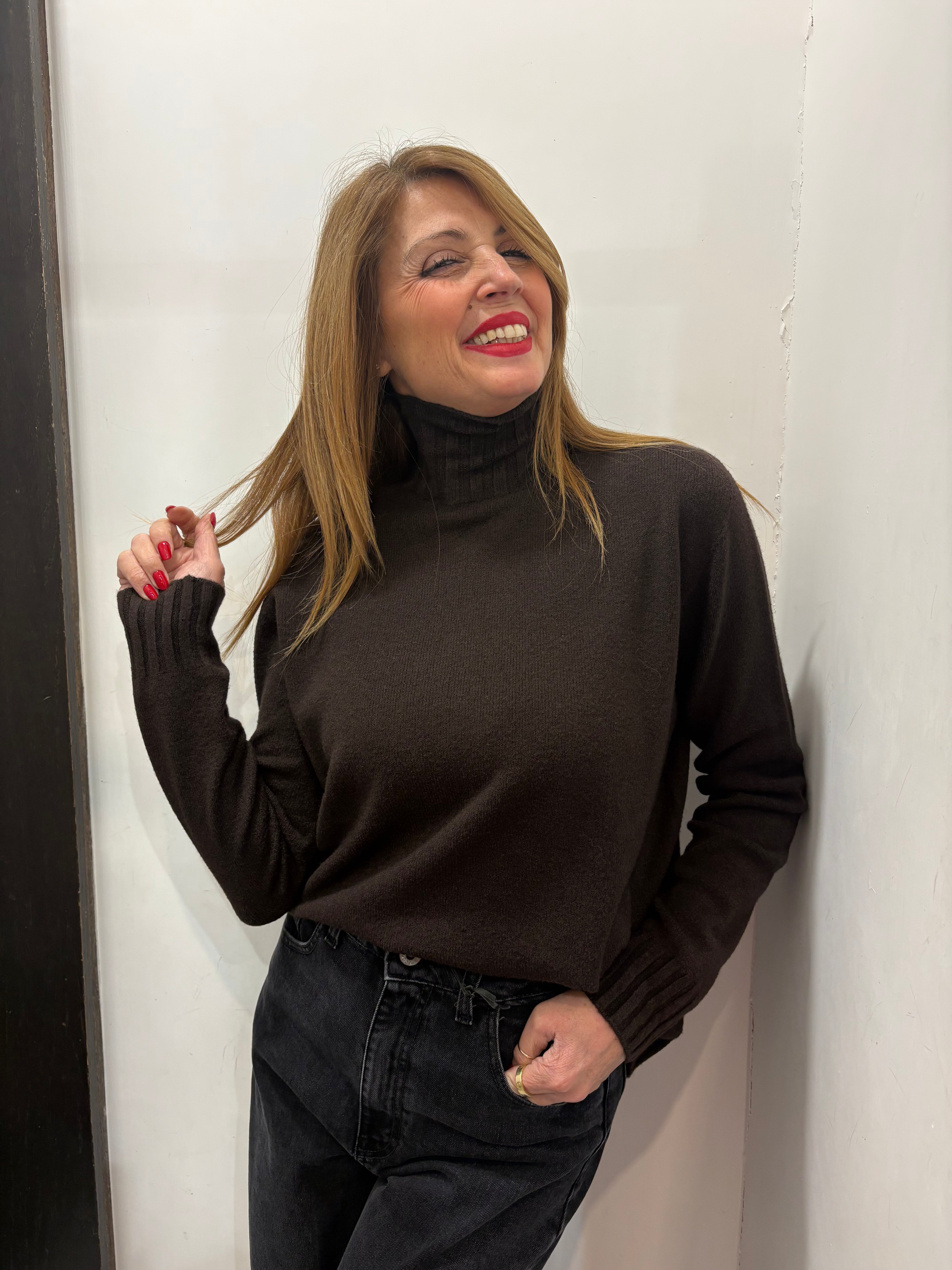 Maglia collo a coste Angel Davis