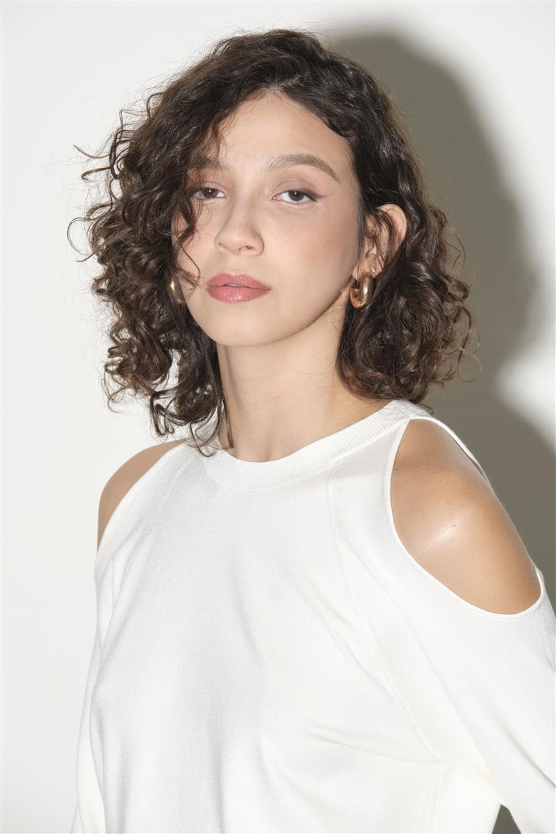 Maglia con aperture in viscosa stretch Kaos Donna