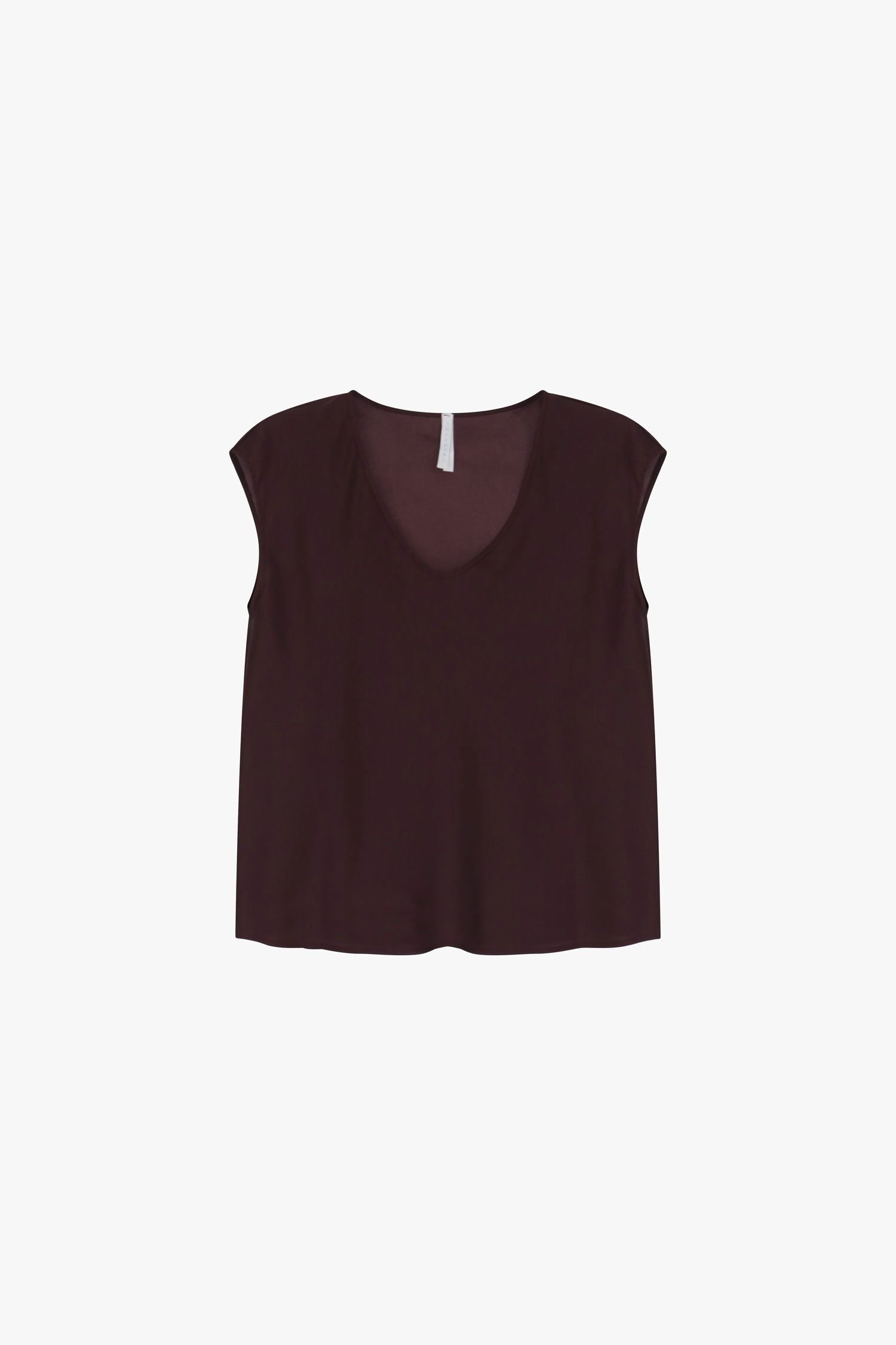 Top ampio scollo a v senza maniche Imperial