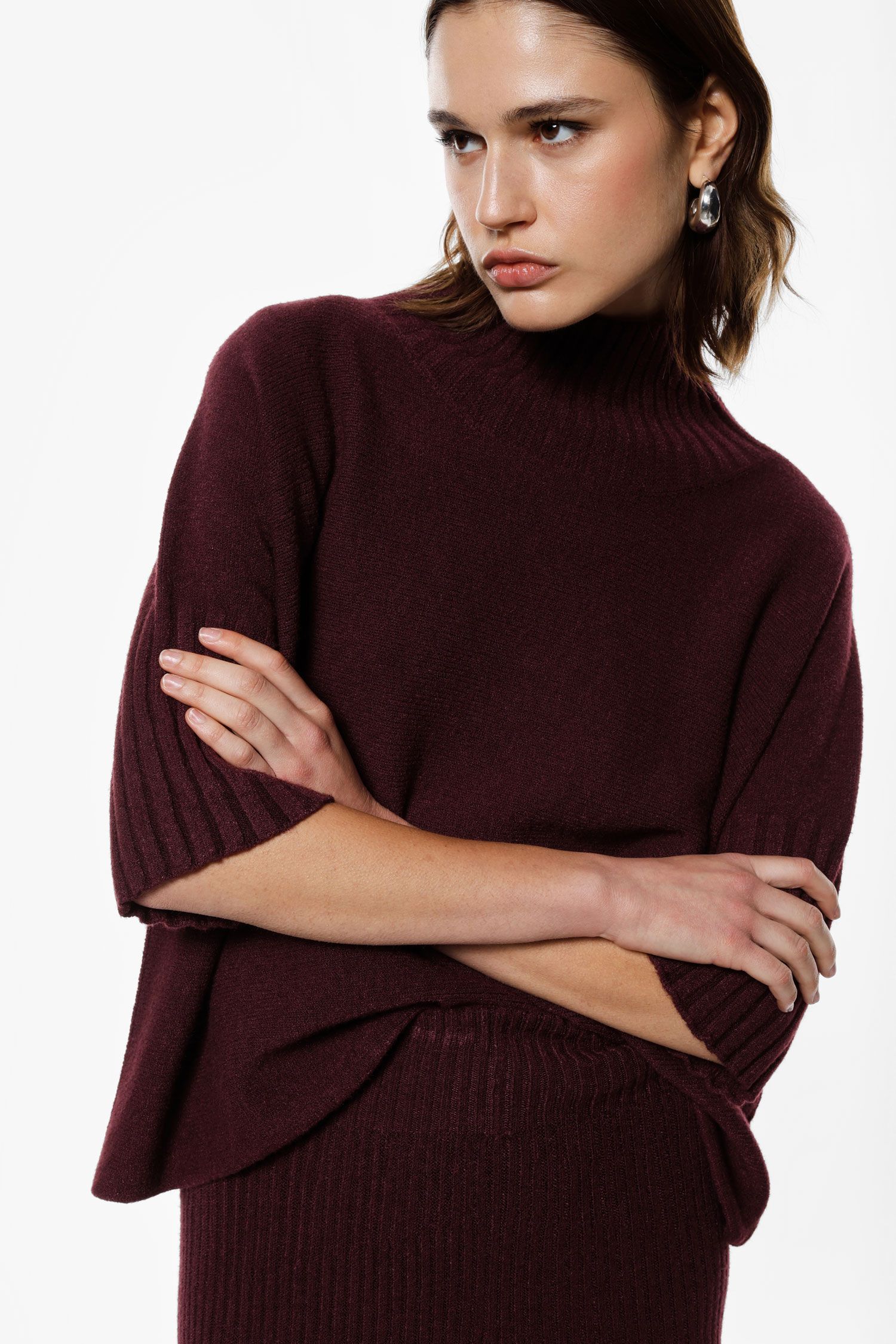 Maglione turtleneck maniche a mezzo braccio Imperial