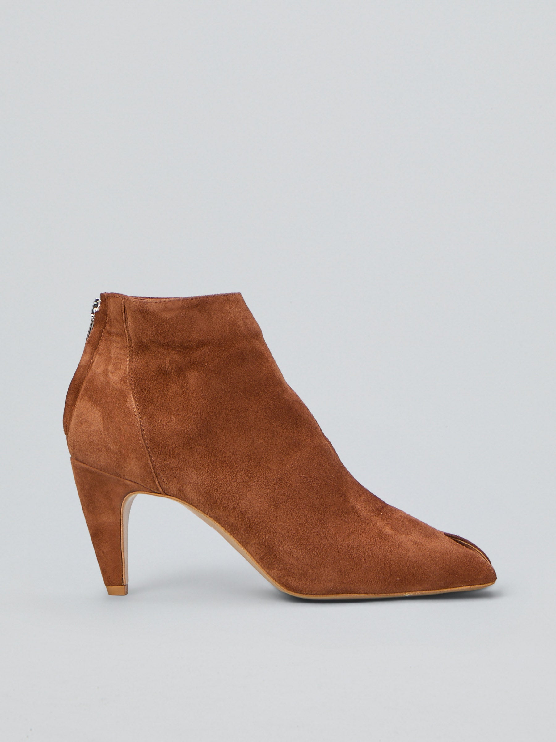 Tronchetto spuntato in camoscio Ovyé