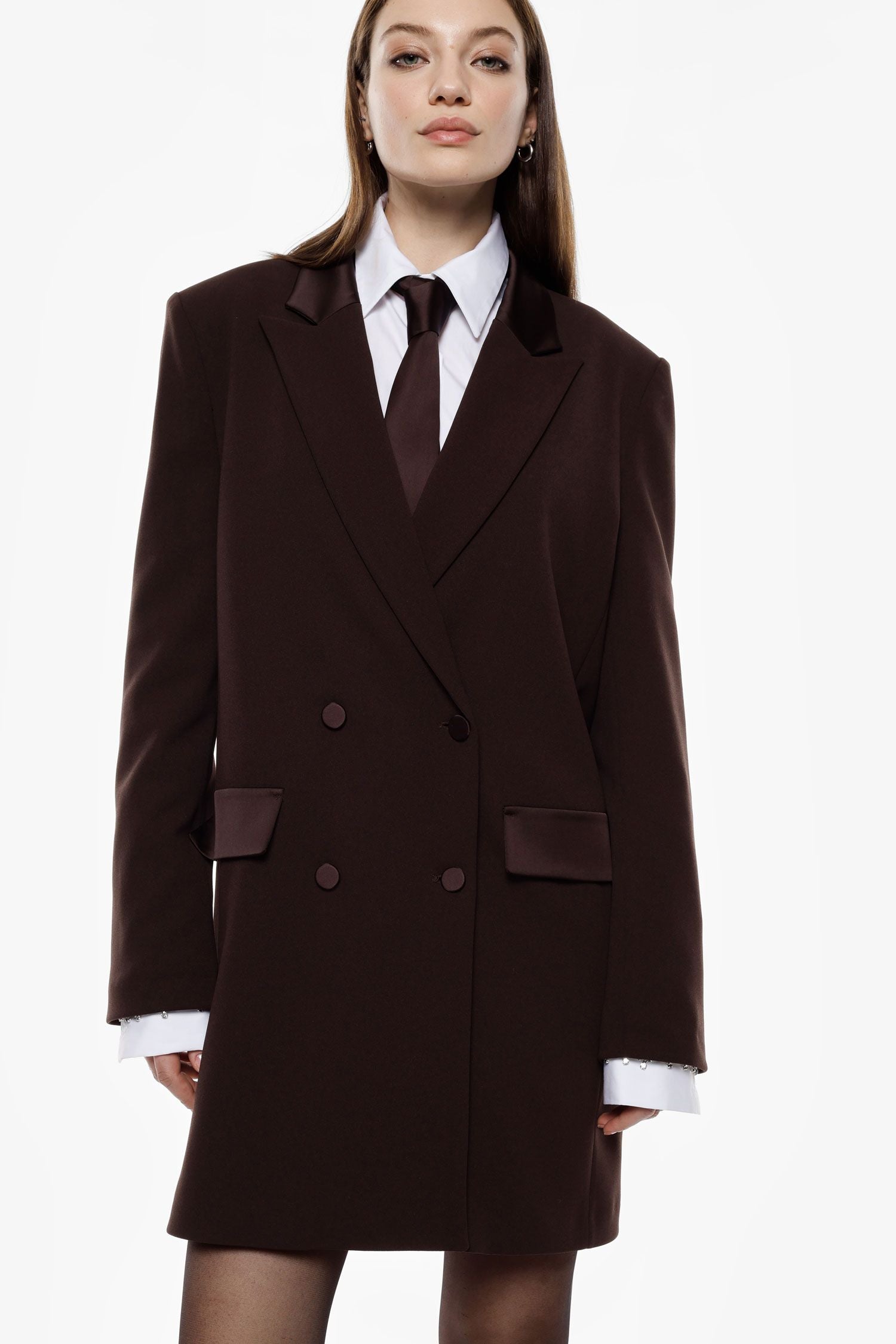 Abito corto doppiopetto con collo classico Imperial