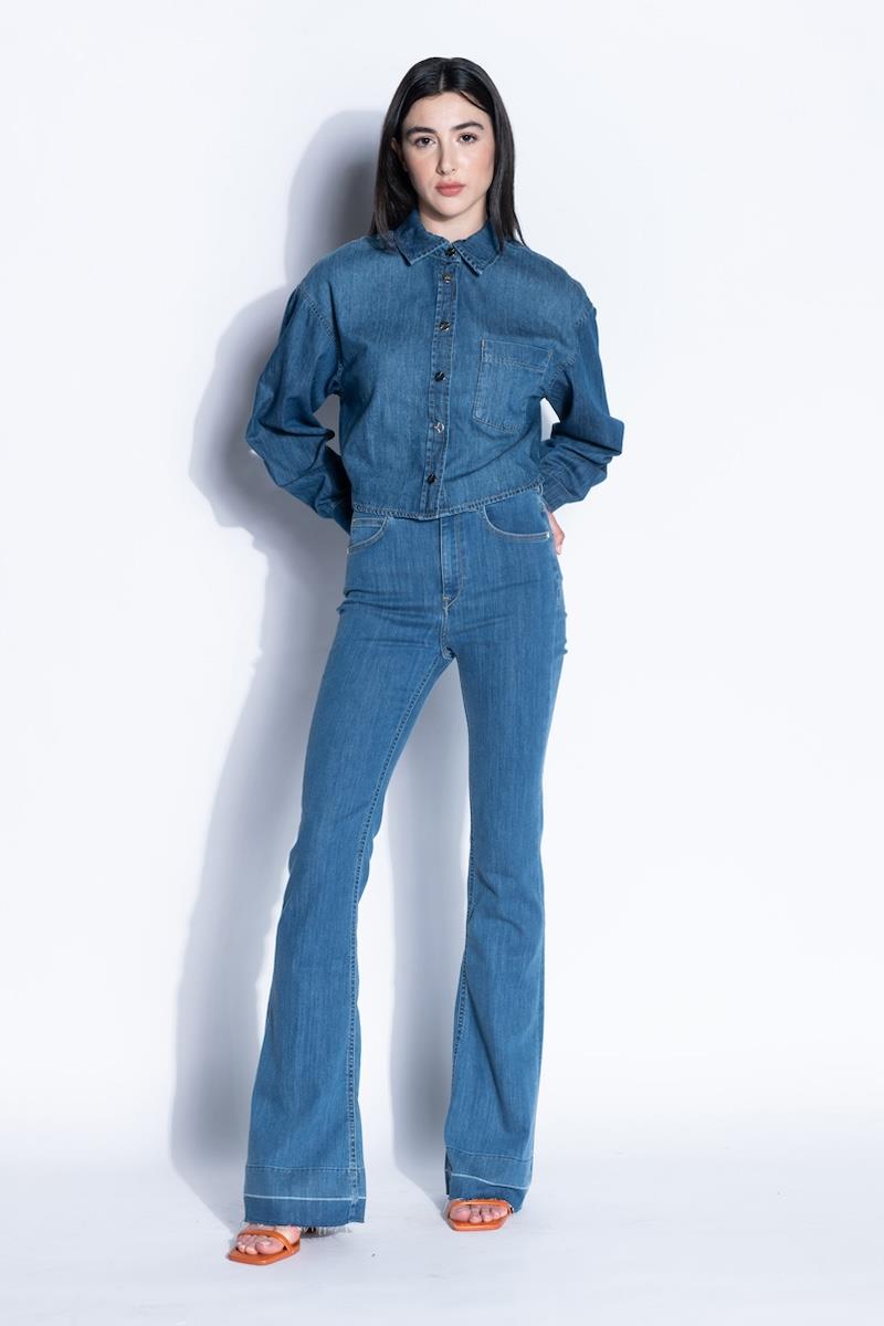 Jeans clare flare high waist Kaos Denim