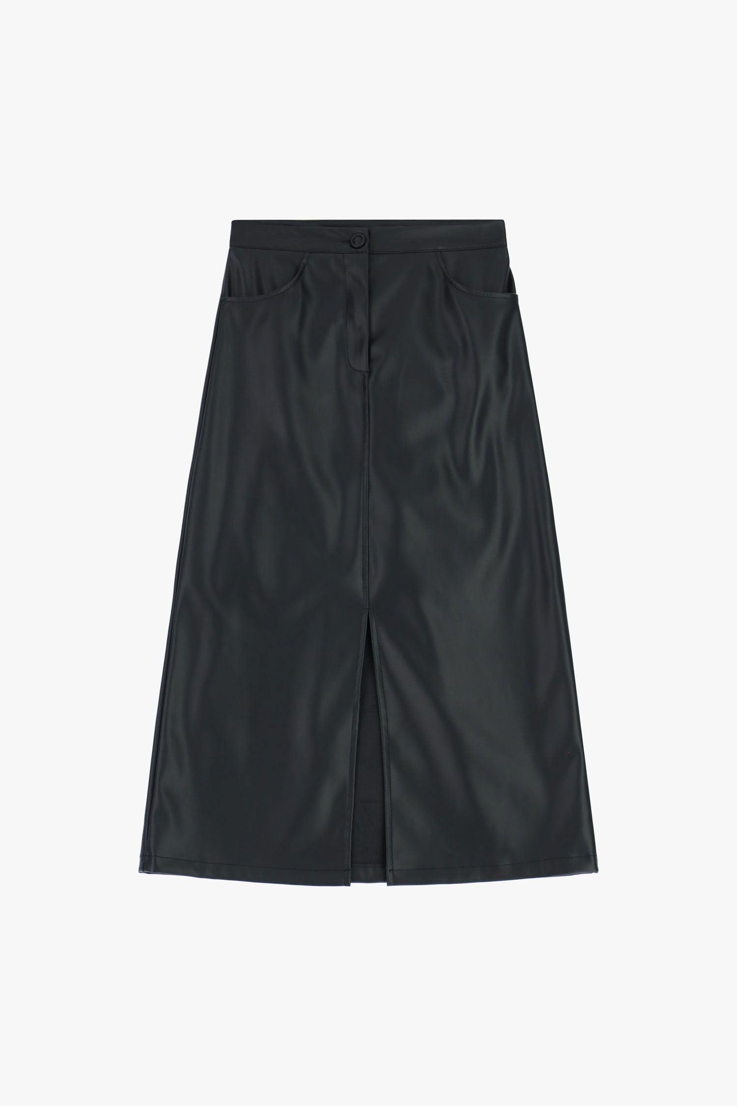 Gonna midi a vita alta con tasche e spacco frontale Imperial