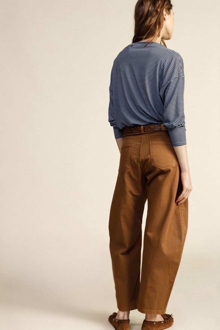 Trousers ampi cinque tasche vita alta Dixie