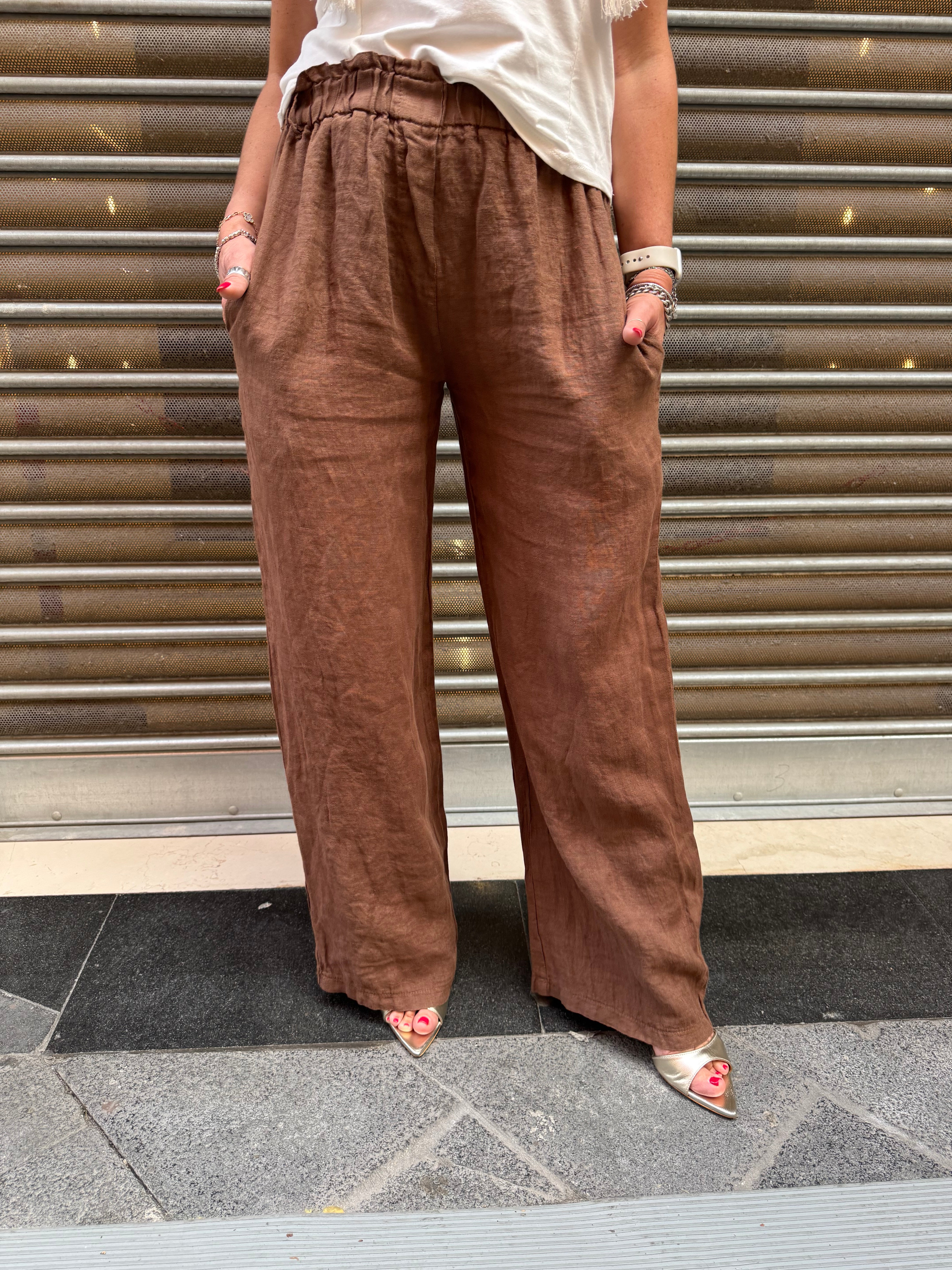 Pantalone in lino Aura Emisphere