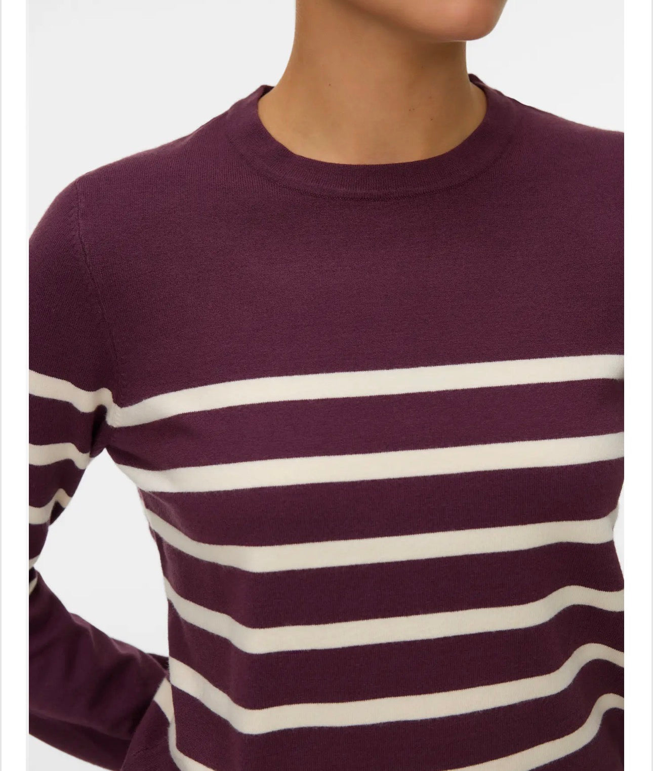 Maglia a righe girocollo Vero Moda