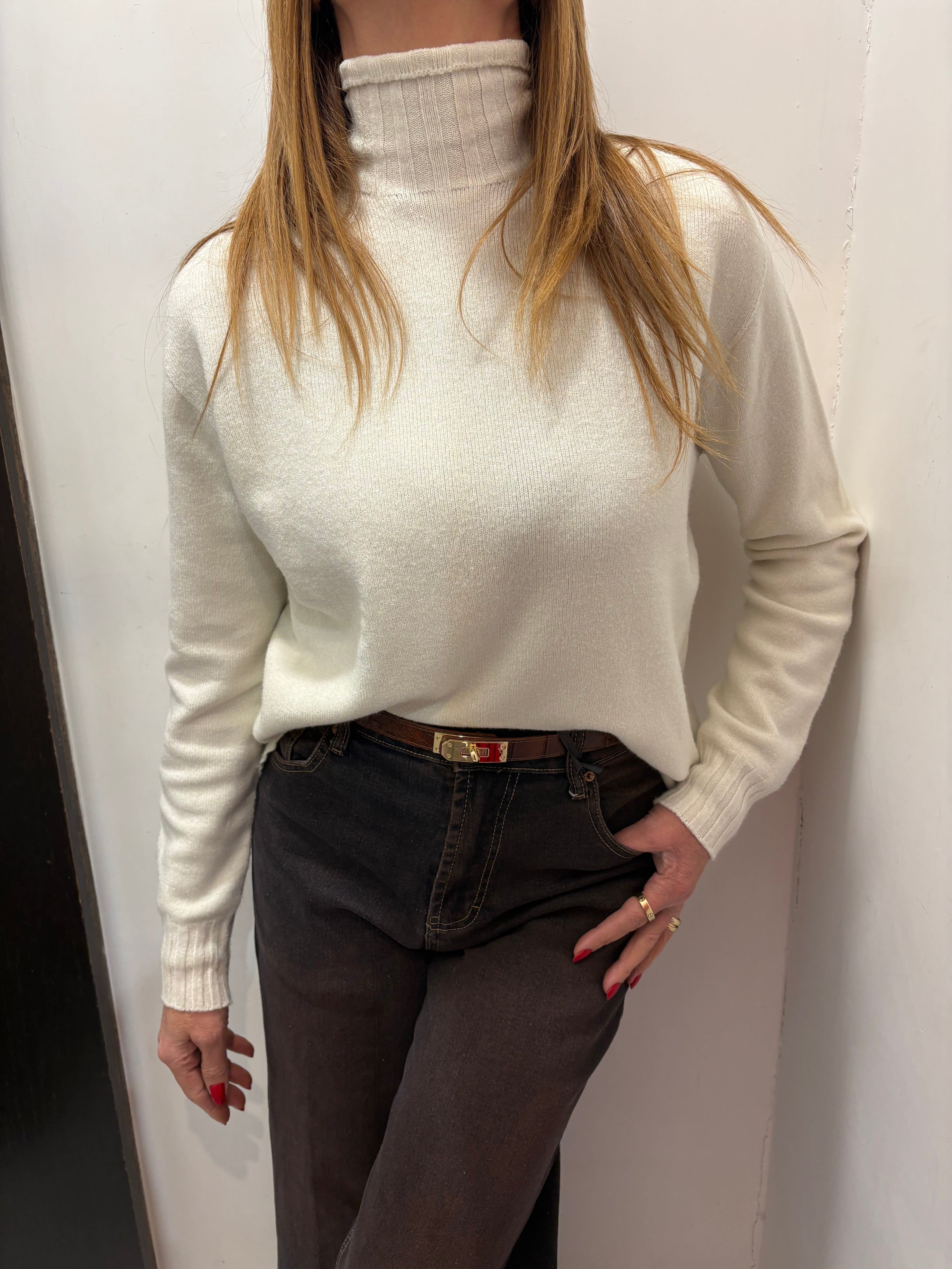 Maglia collo a coste Angel Davis