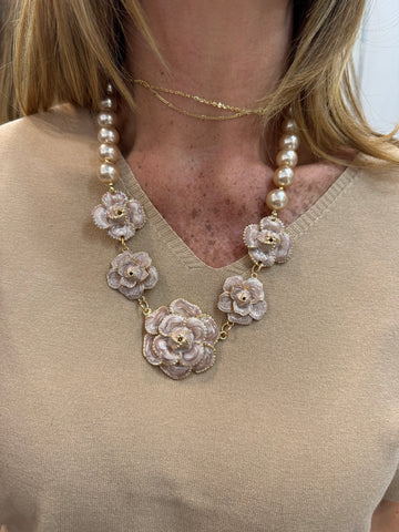 Collana girocollo camelia Emisphere