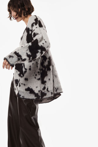 Cardigan in maglia con stampa Imperial