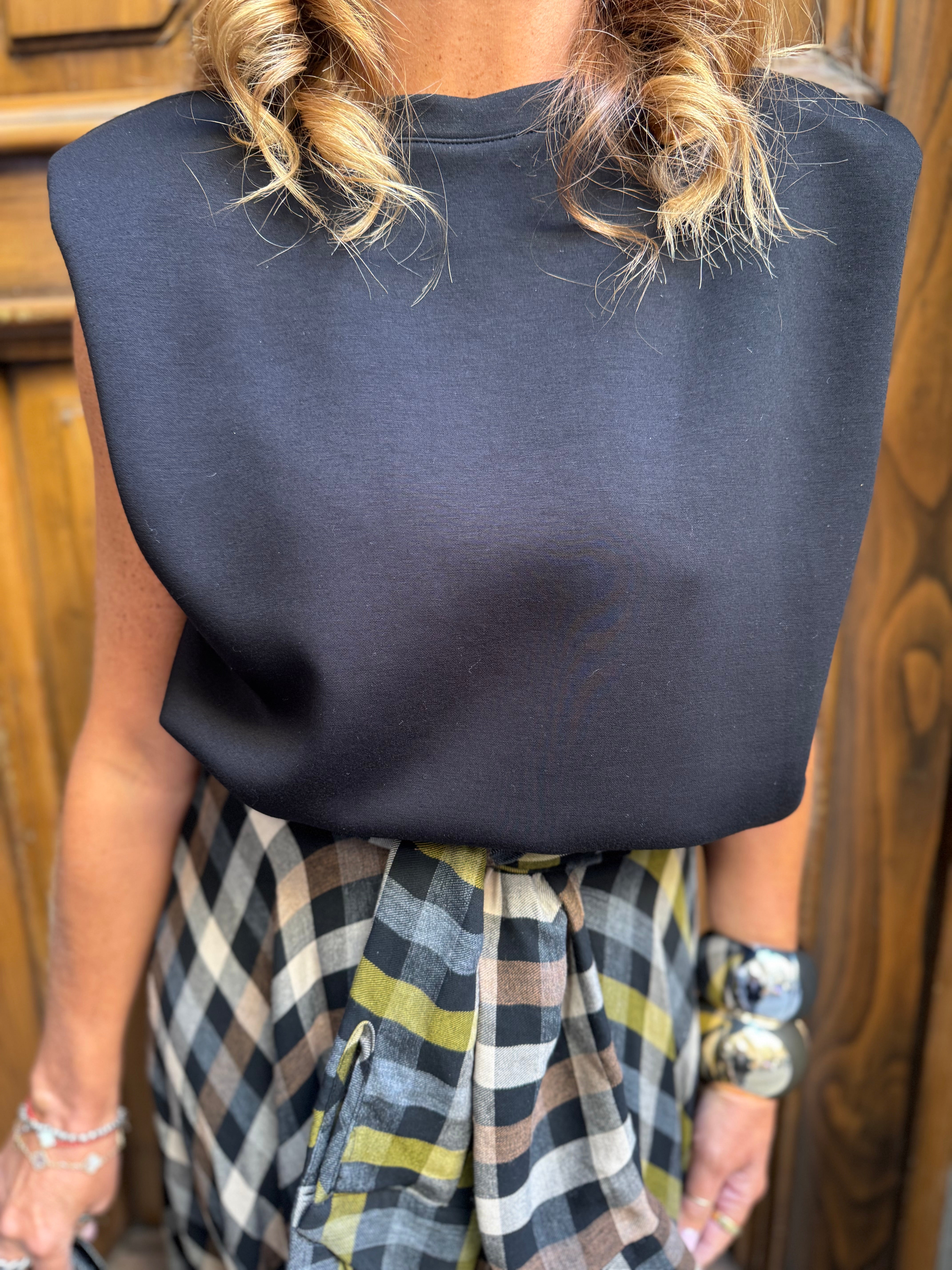 Maglia felpa con spalle strutturate Dixie