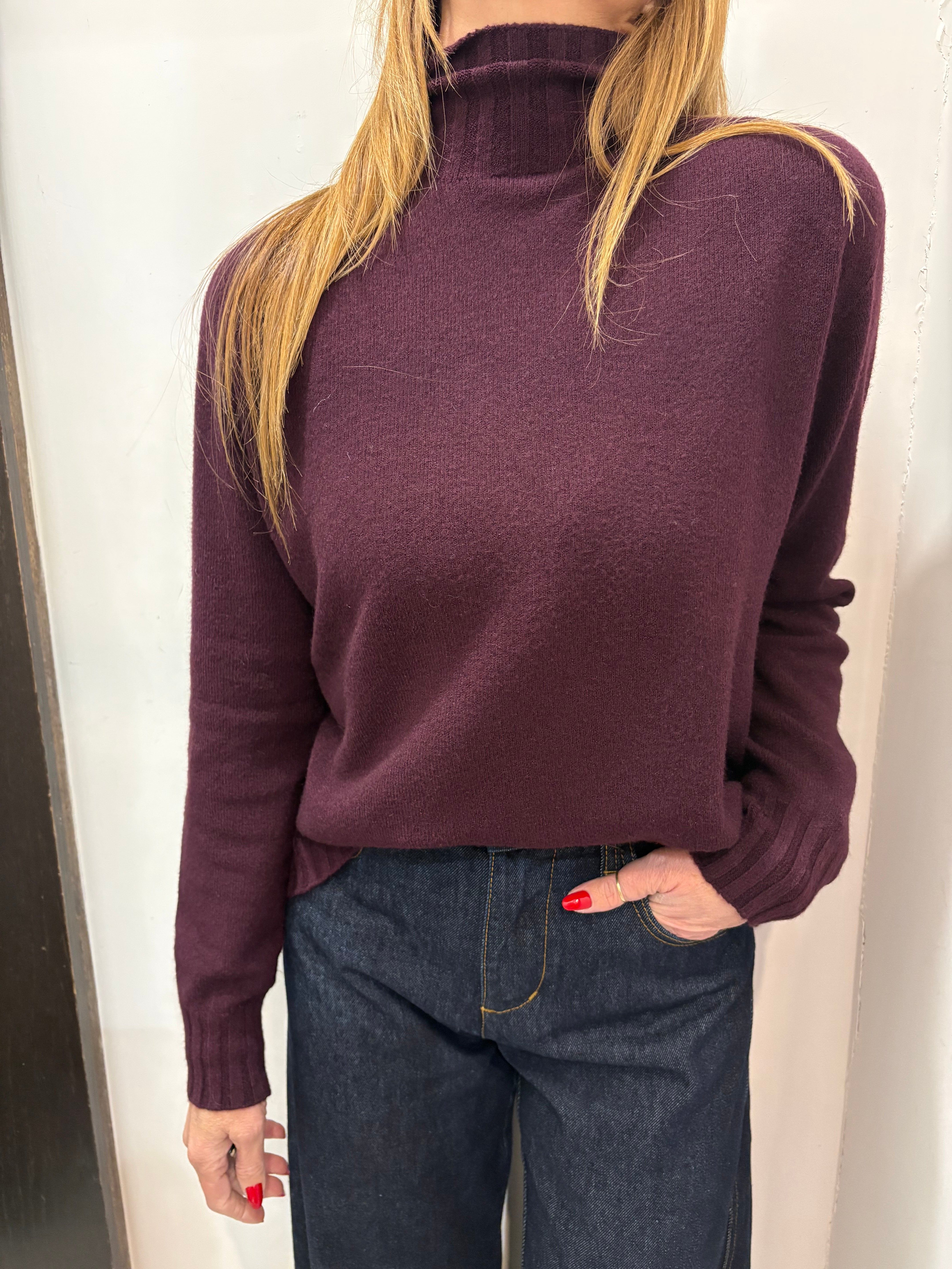 Maglia collo a coste Angel Davis