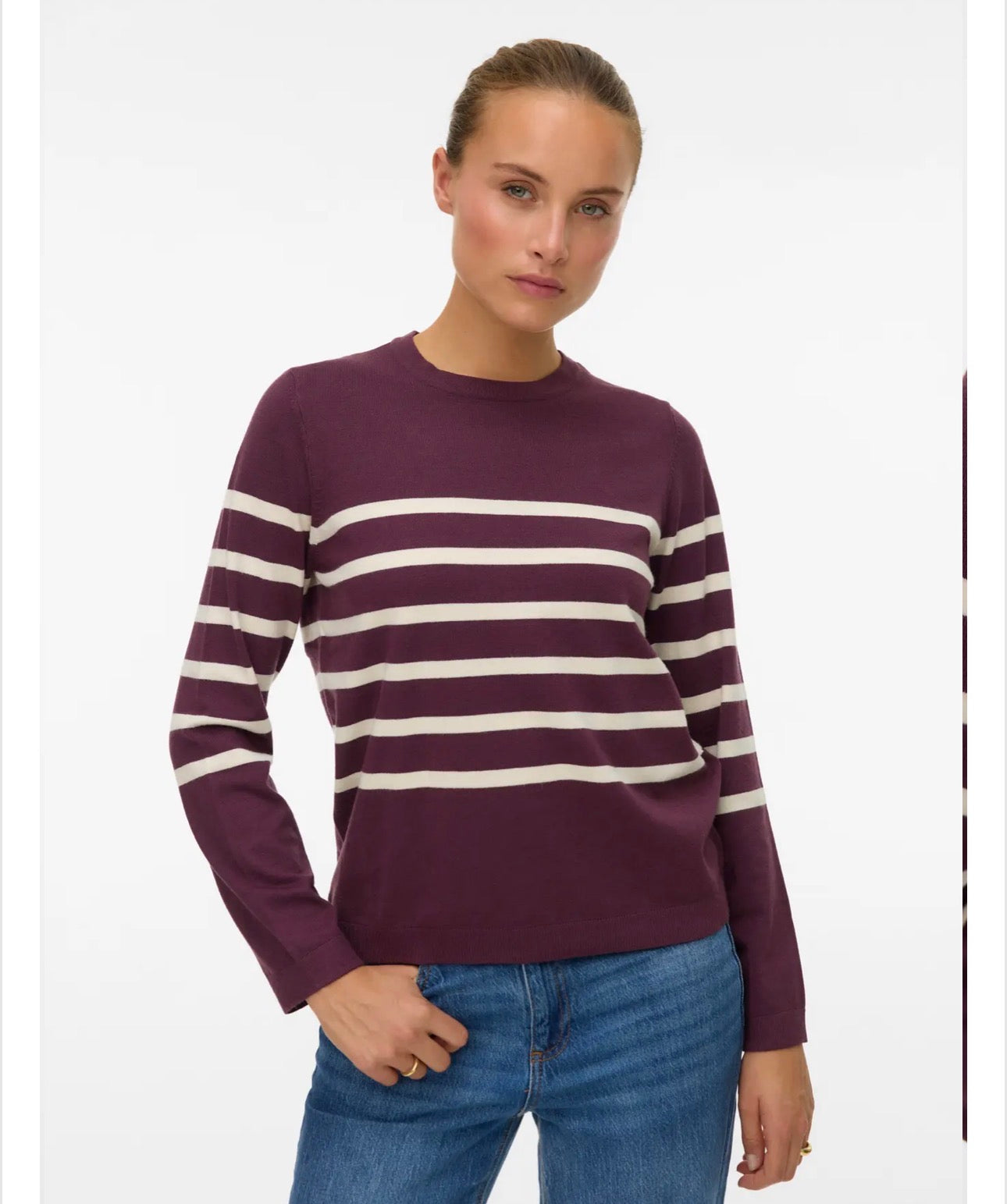 Maglia a righe girocollo Vero Moda