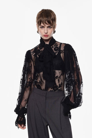 Camicia in pizzo maniche lunghe Imperial