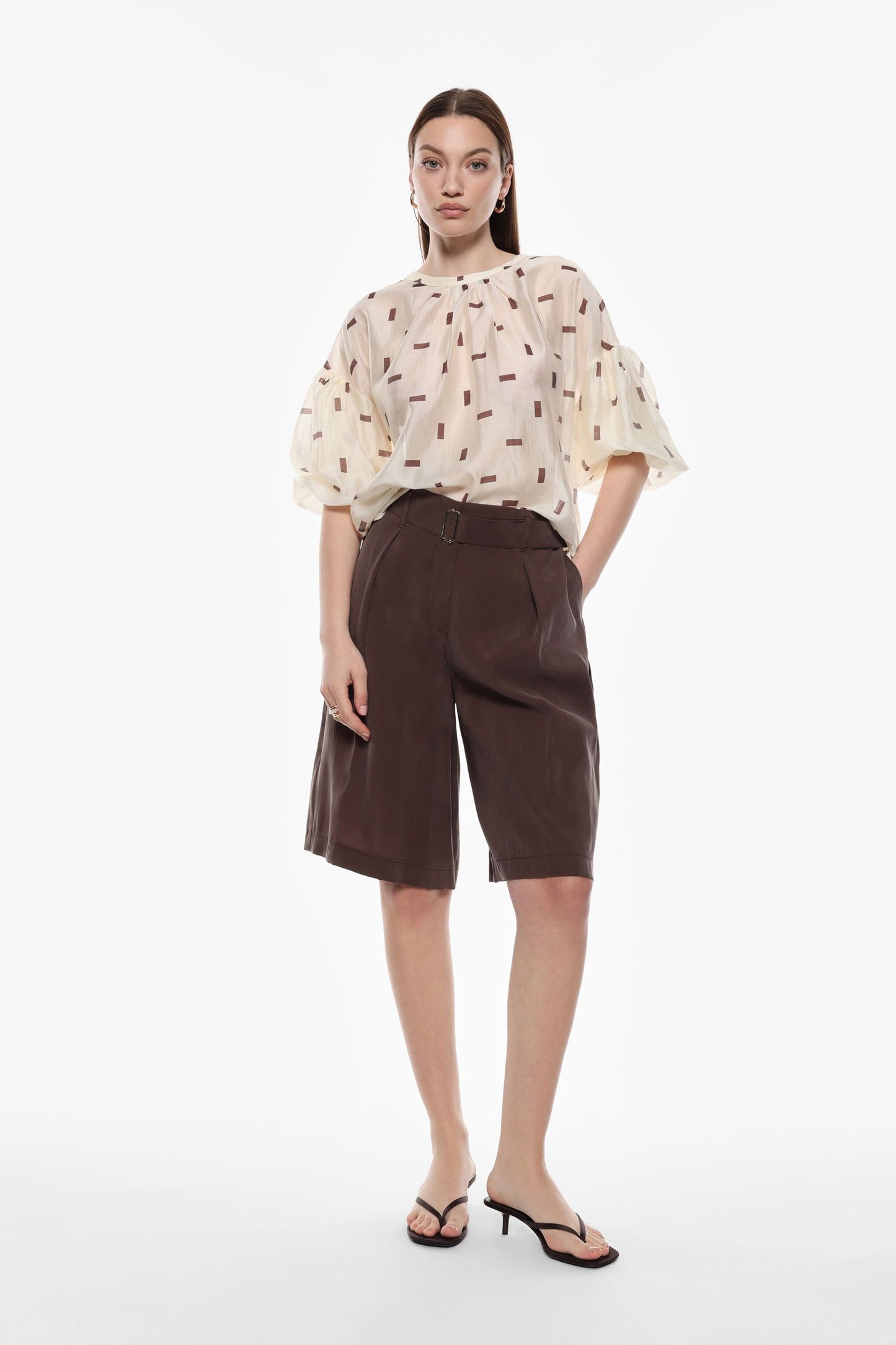 Pantaloncini al ginocchio con cintura Imperial