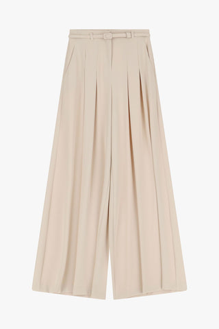 Pantaloni ampi con vita alta e pinces Imperial