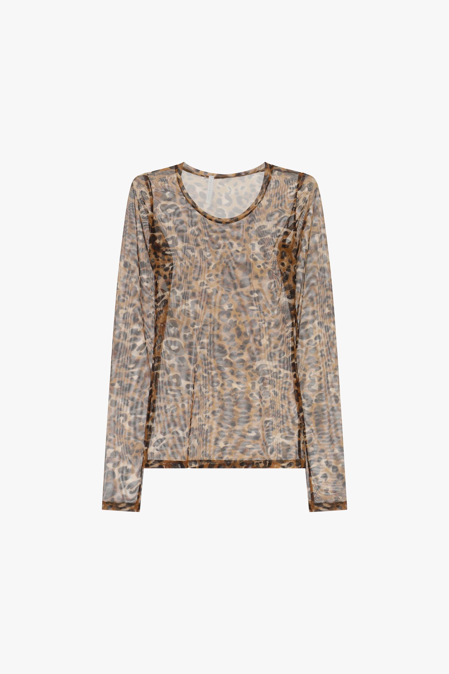 T-shirt manica lunga stampa animalier trasparente Imperial