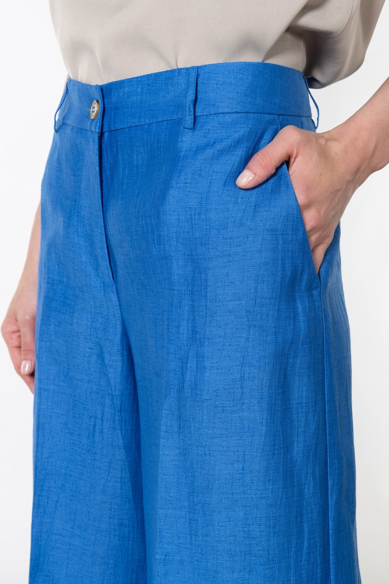 Pantalone palazzo misto lino Kaos Donna
