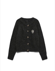 Cardigan con applicazione gioiello a forma di stemma Vero Moda