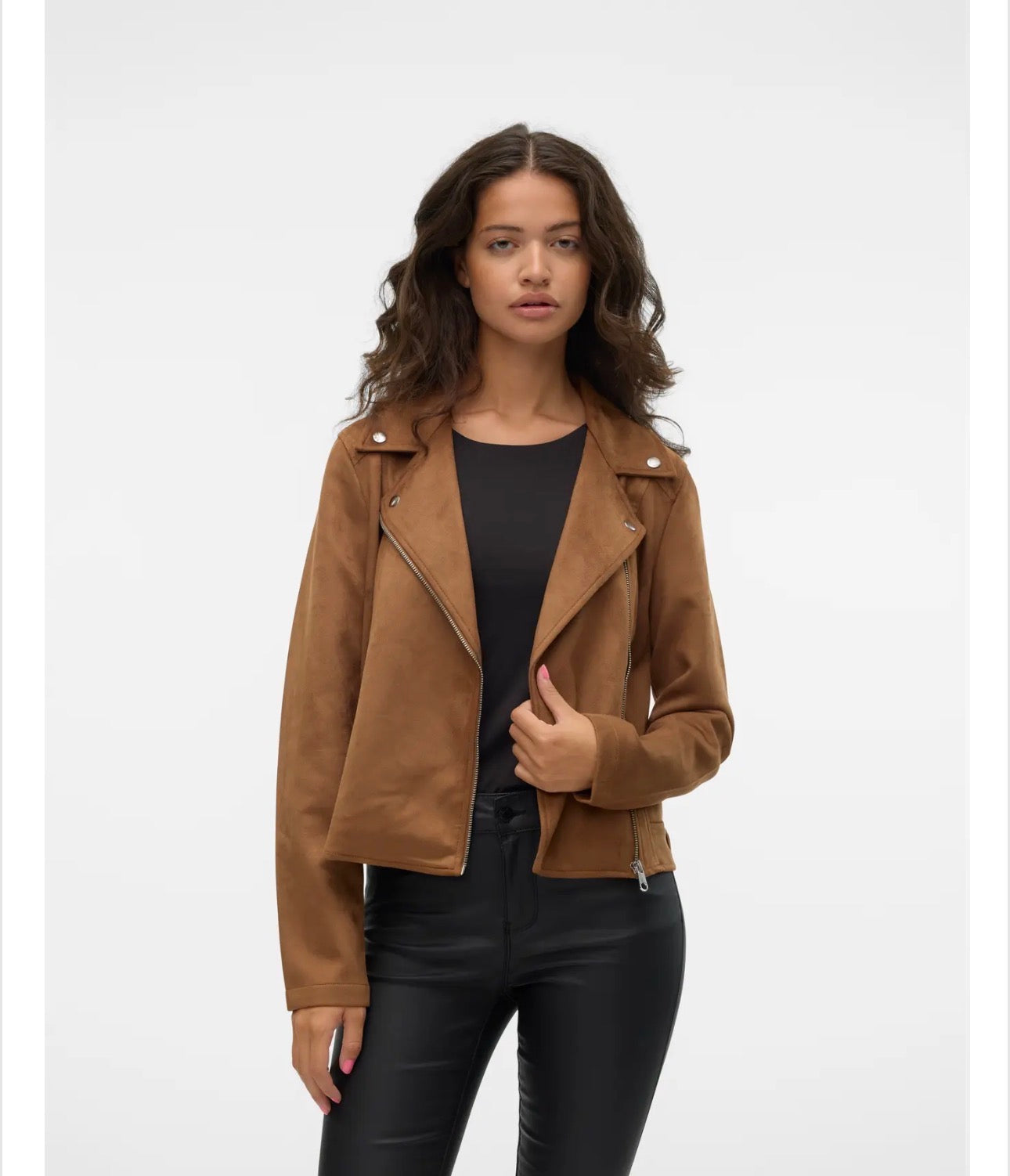 Biker in eco daino Vero Moda