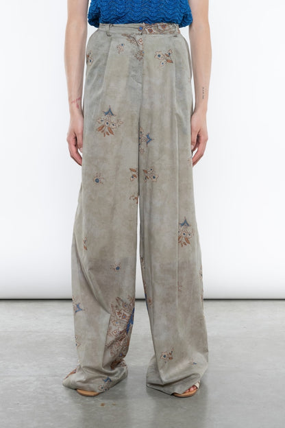 Pantalone in mussola stampa floreale Kaos Donna