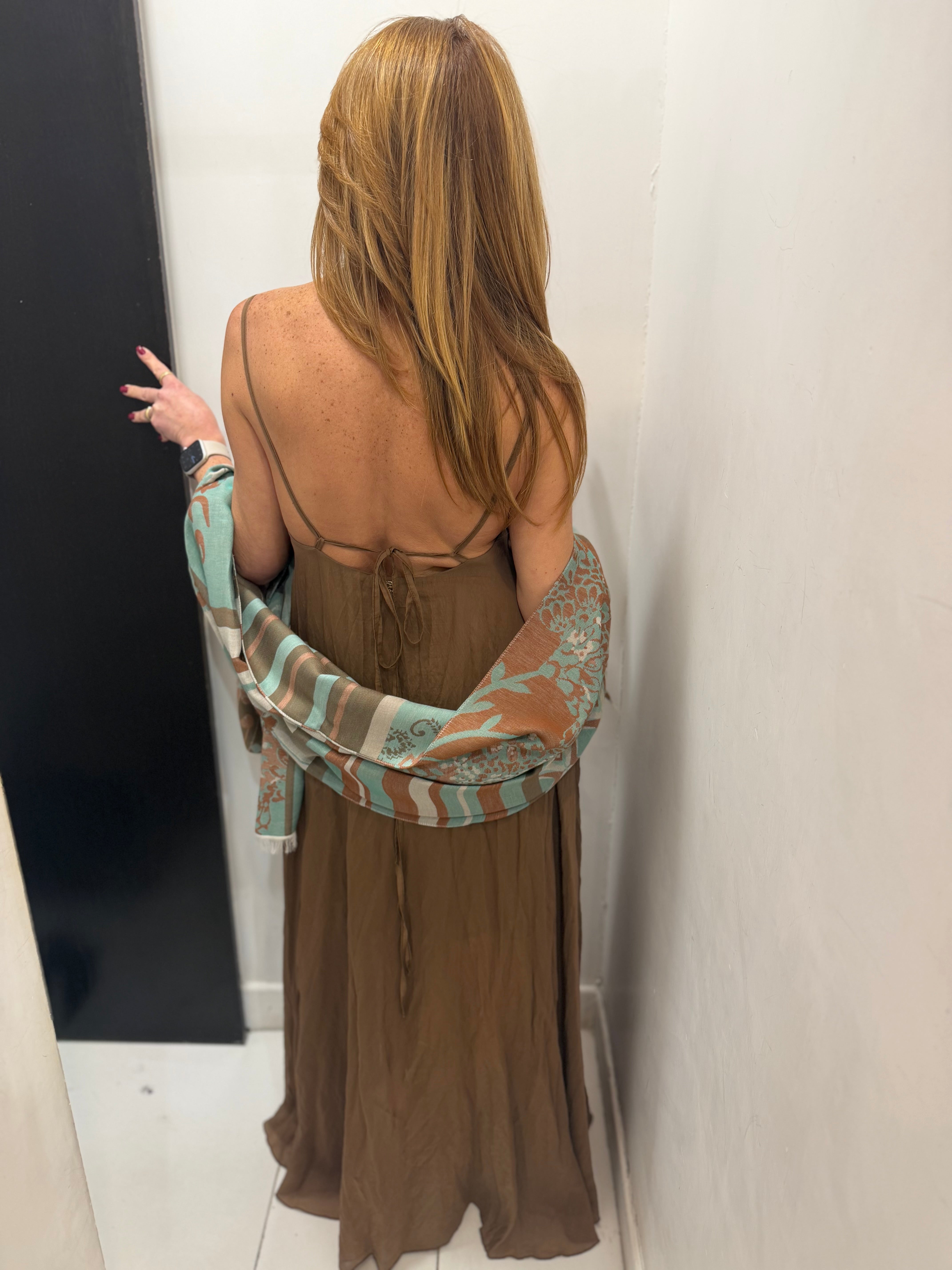 Abito lungo bretelle Manila Grace