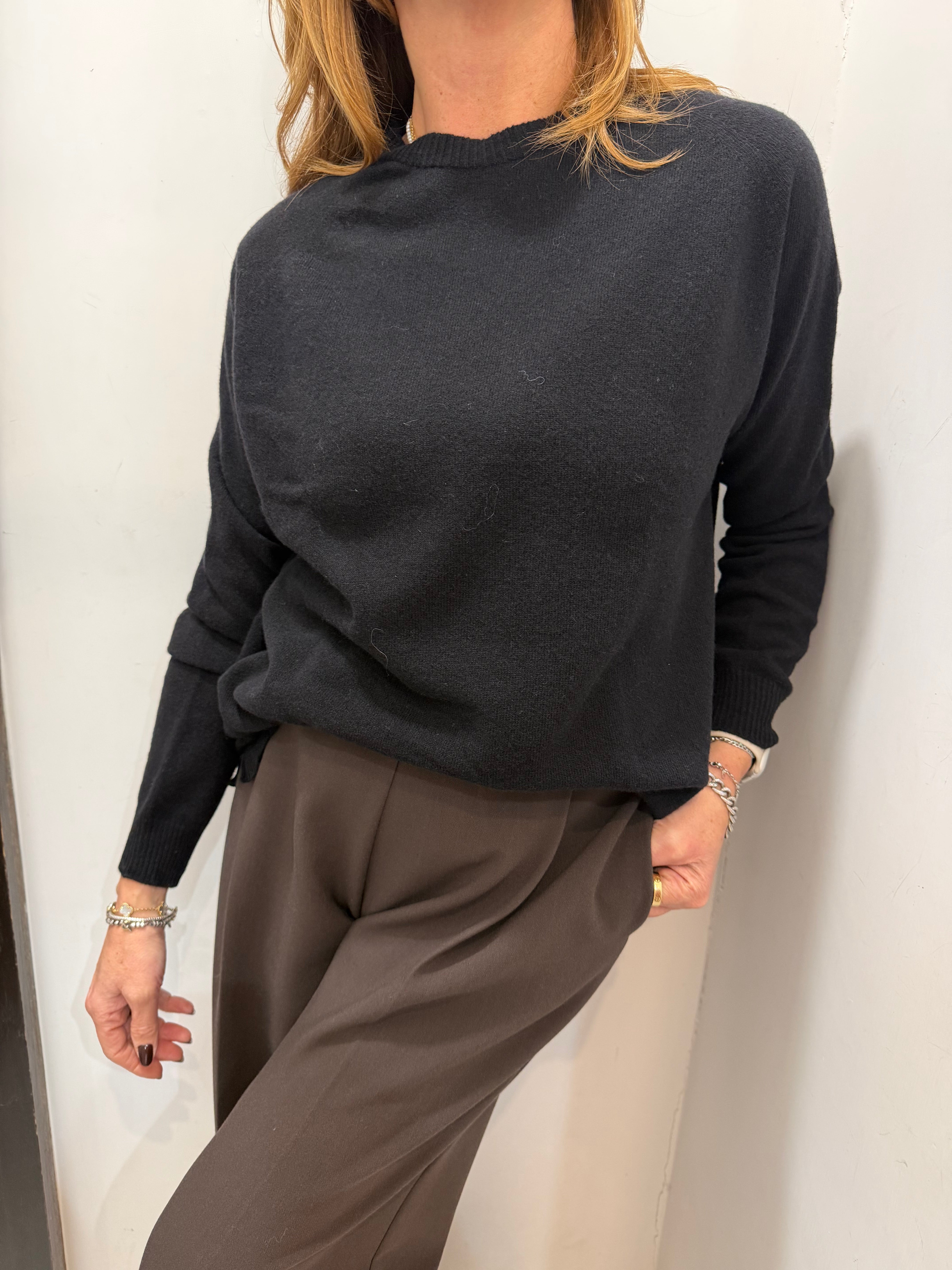 Maglia girocollo in lana Angela Davis