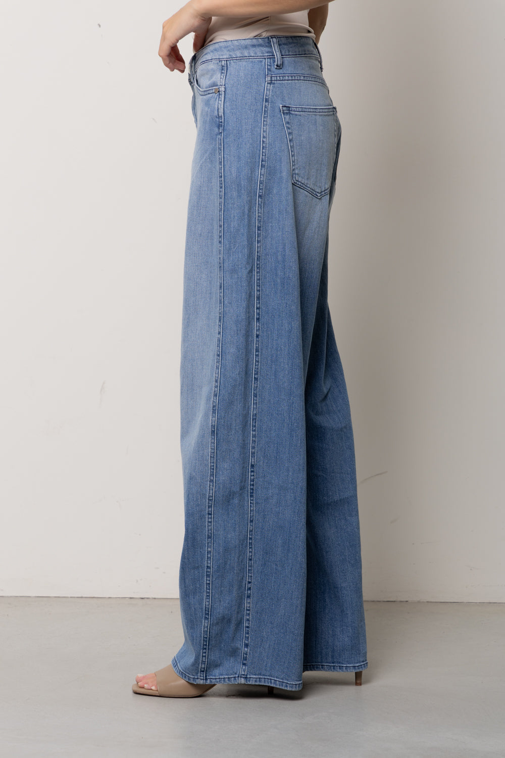 Jeans wide leg vita regolare Kaos Denim