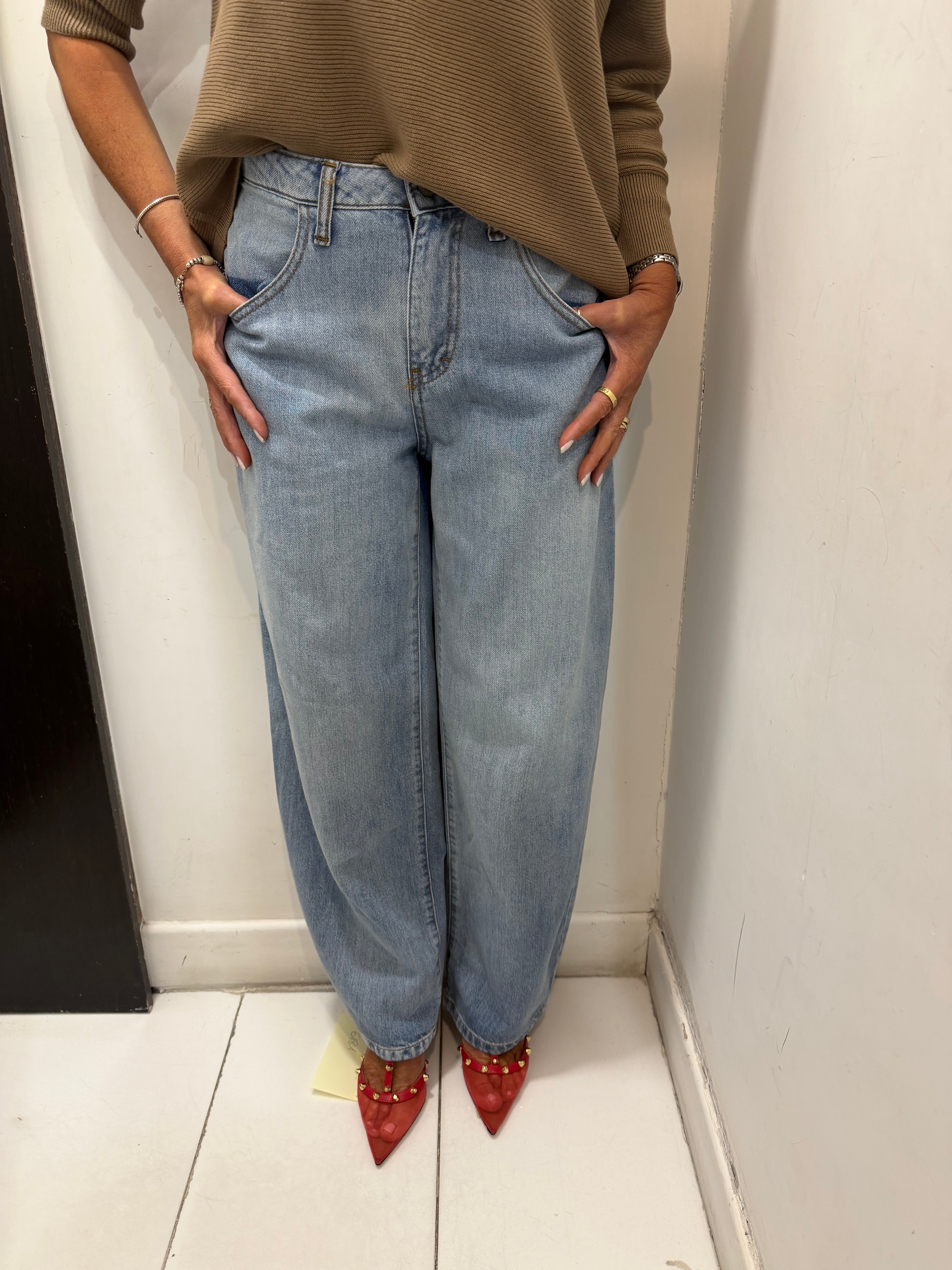 Jeans "Dual Denim" wide leg Emisphere