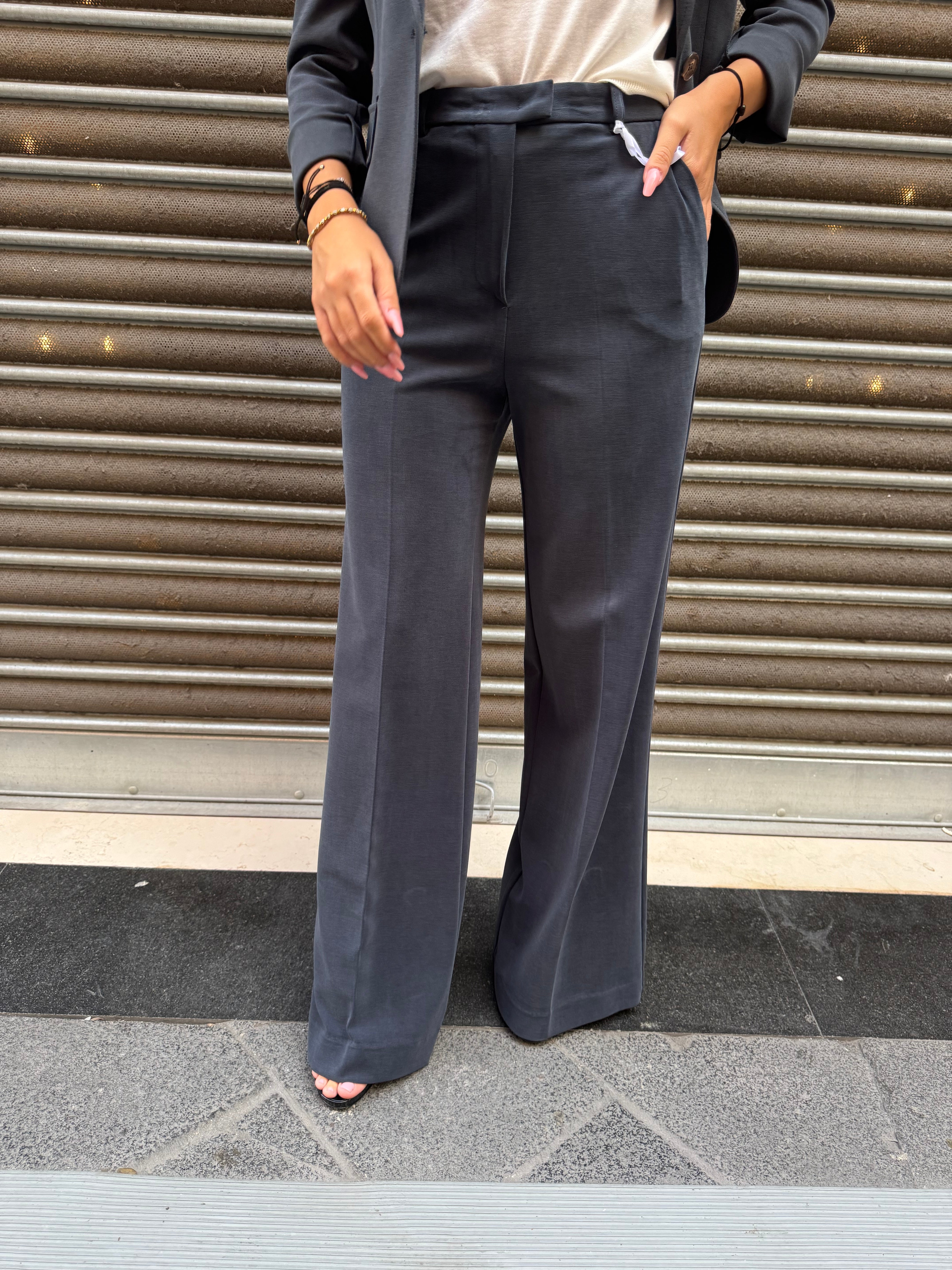 Pantaloni Fluidi a Gamba Larga Kaos Donna