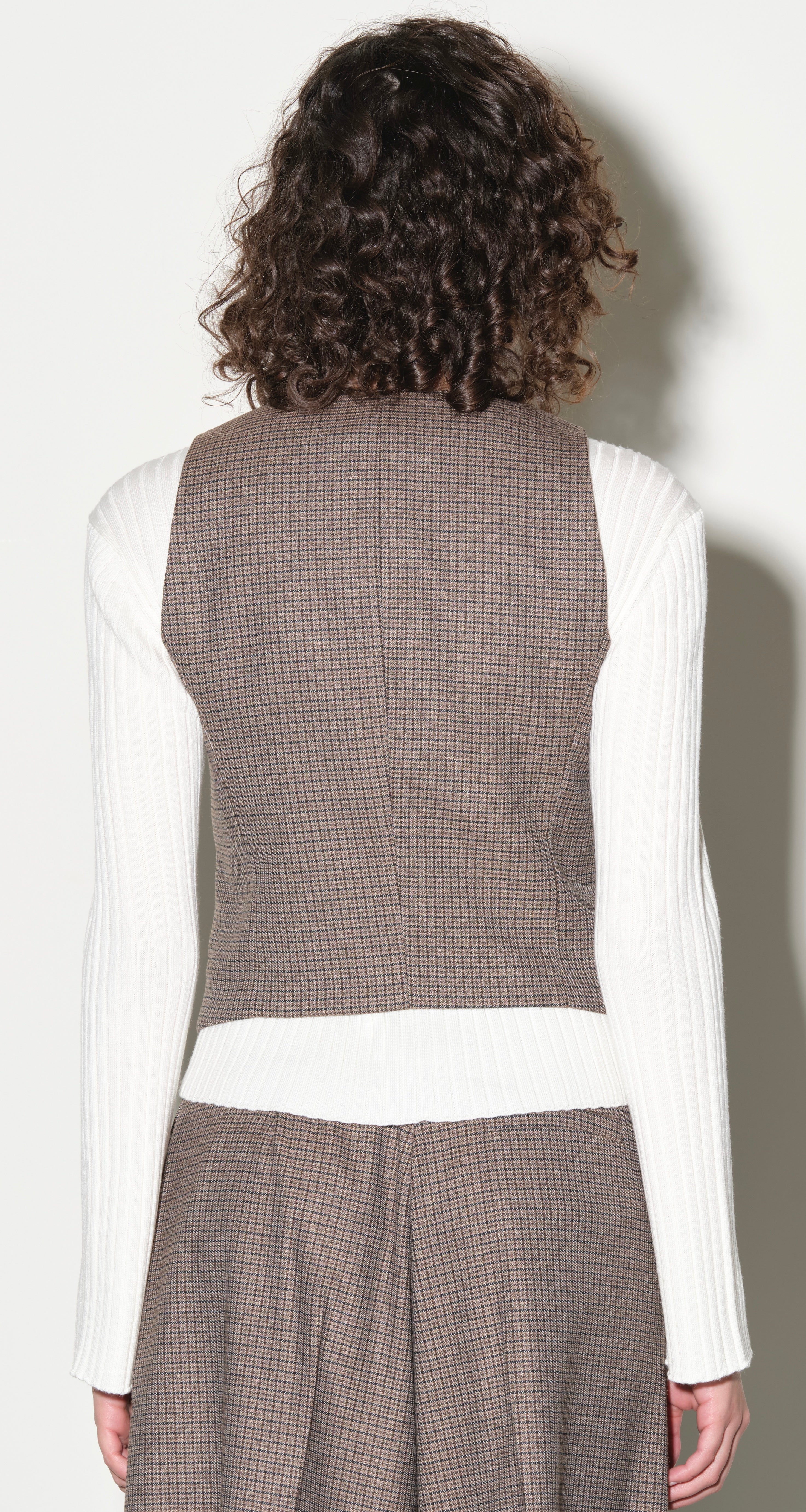Gilet Sartoriale in Principe di Galles Kaos Donna