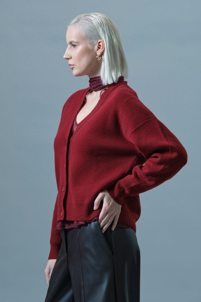 Cardigan misto lana e cashmere Icona