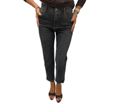 Jeans balloon con cuciture a contrasto Iron Line