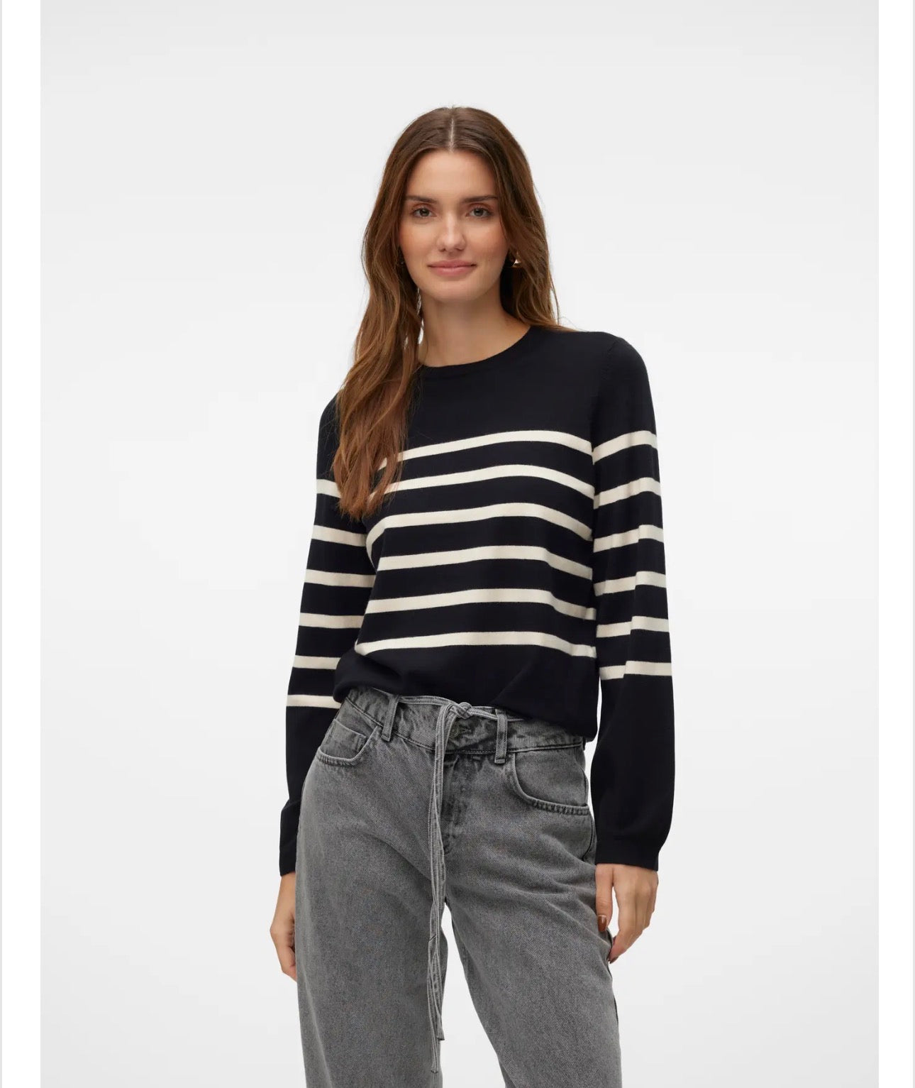 Maglia a righe girocollo Vero Moda