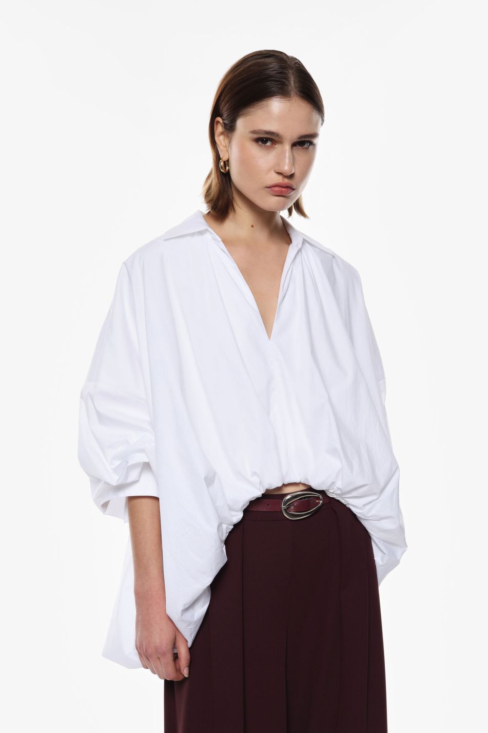 Camicia over con colletto classico e maniche lunghe Imperial
