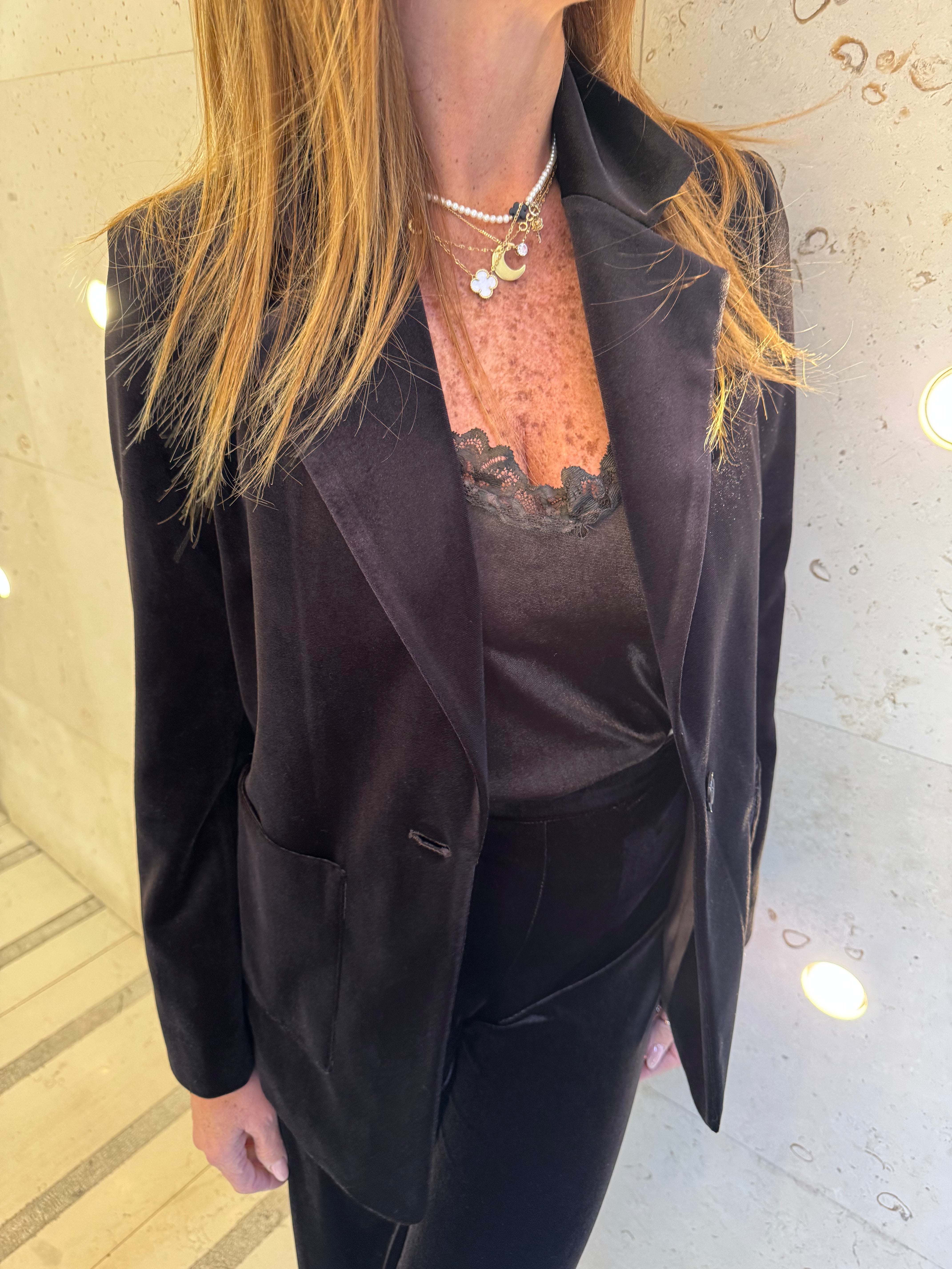 Top in velluto Brizzi