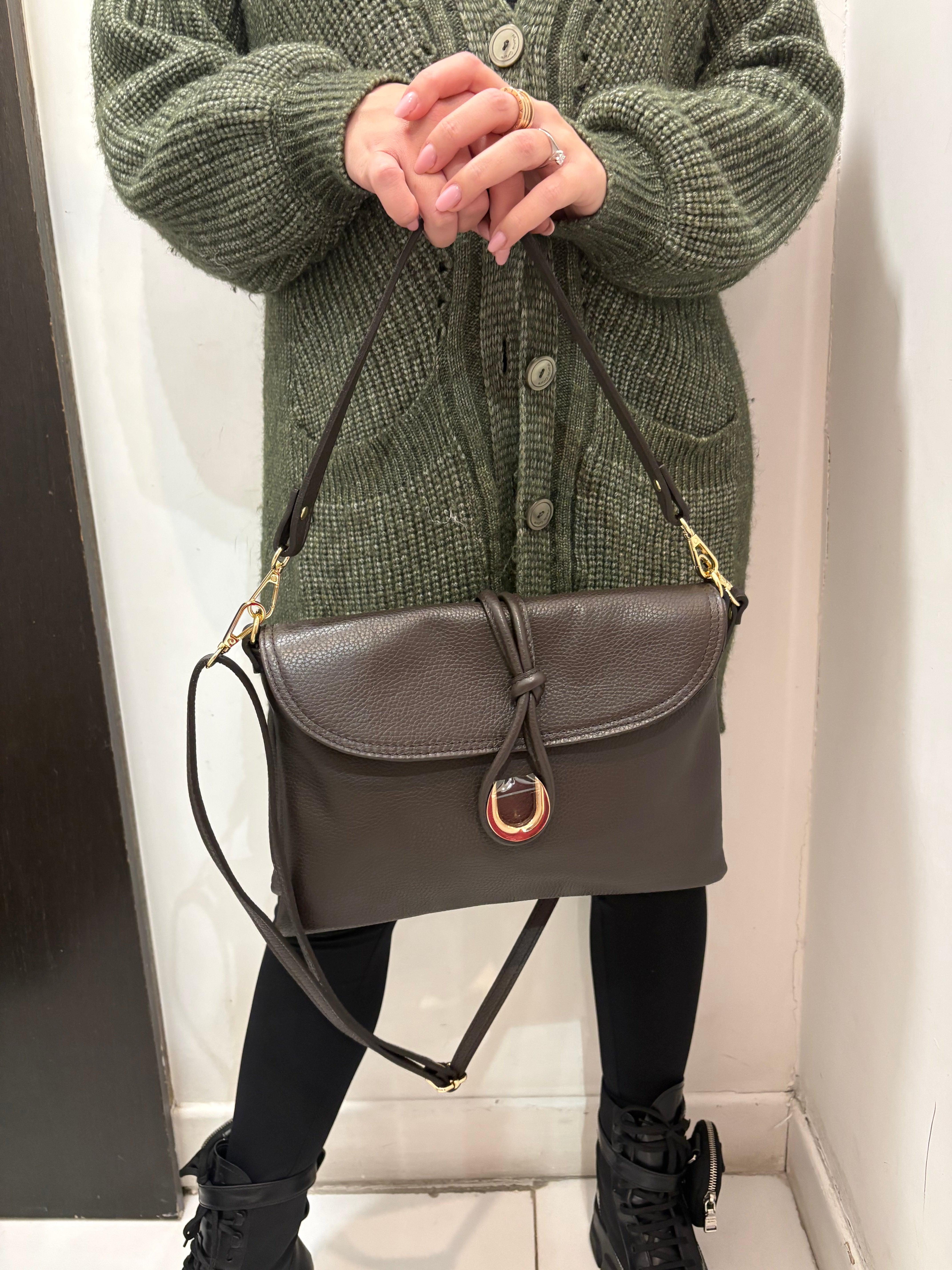 Borsa in pelle Emisphere