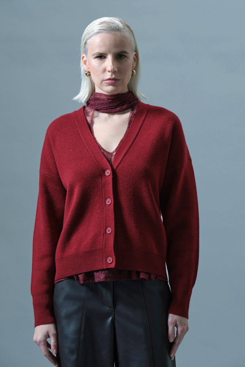 Cardigan misto lana e cashmere Icona