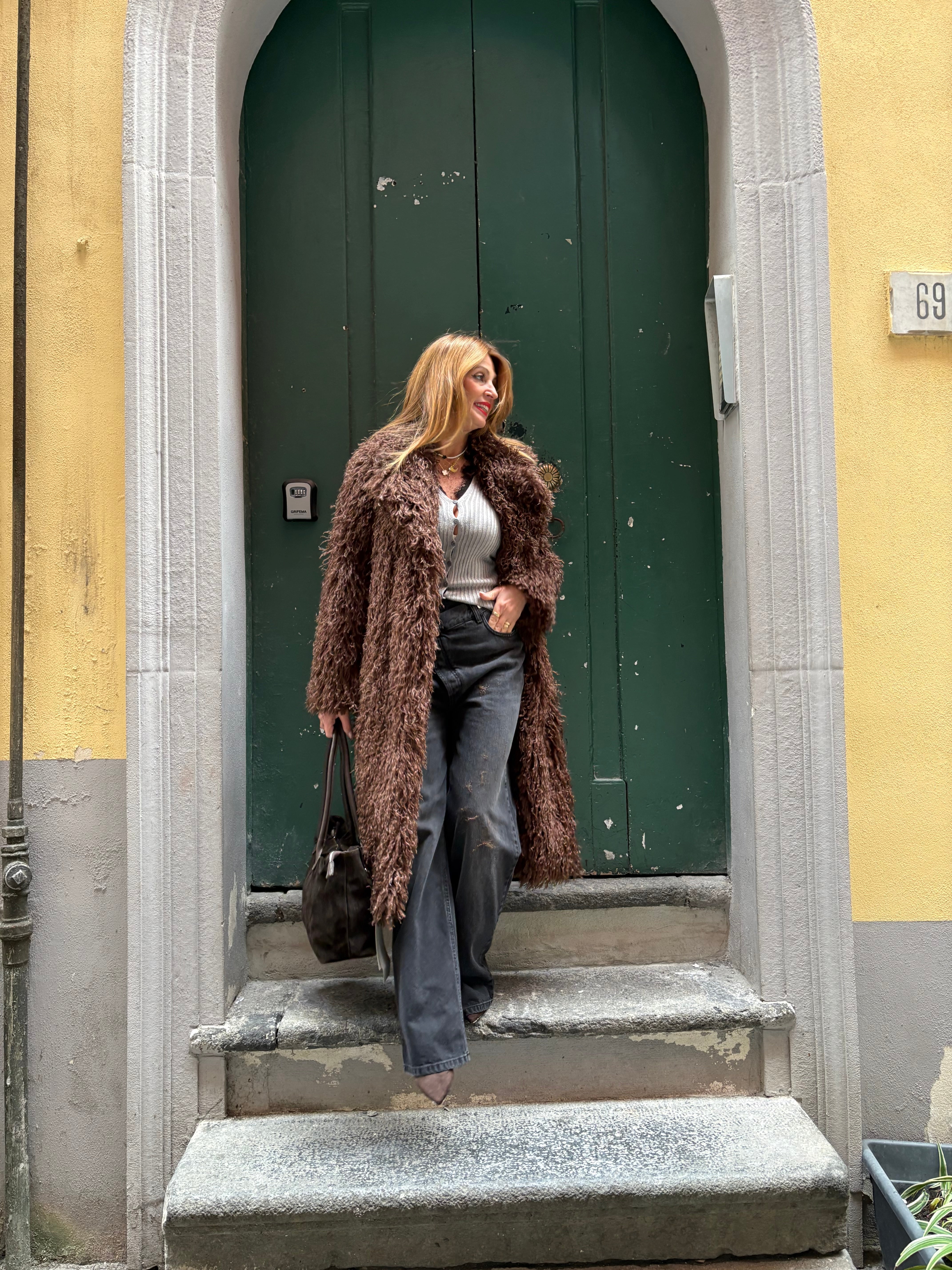 Maglia con bottoni e pizzo Angela Davis