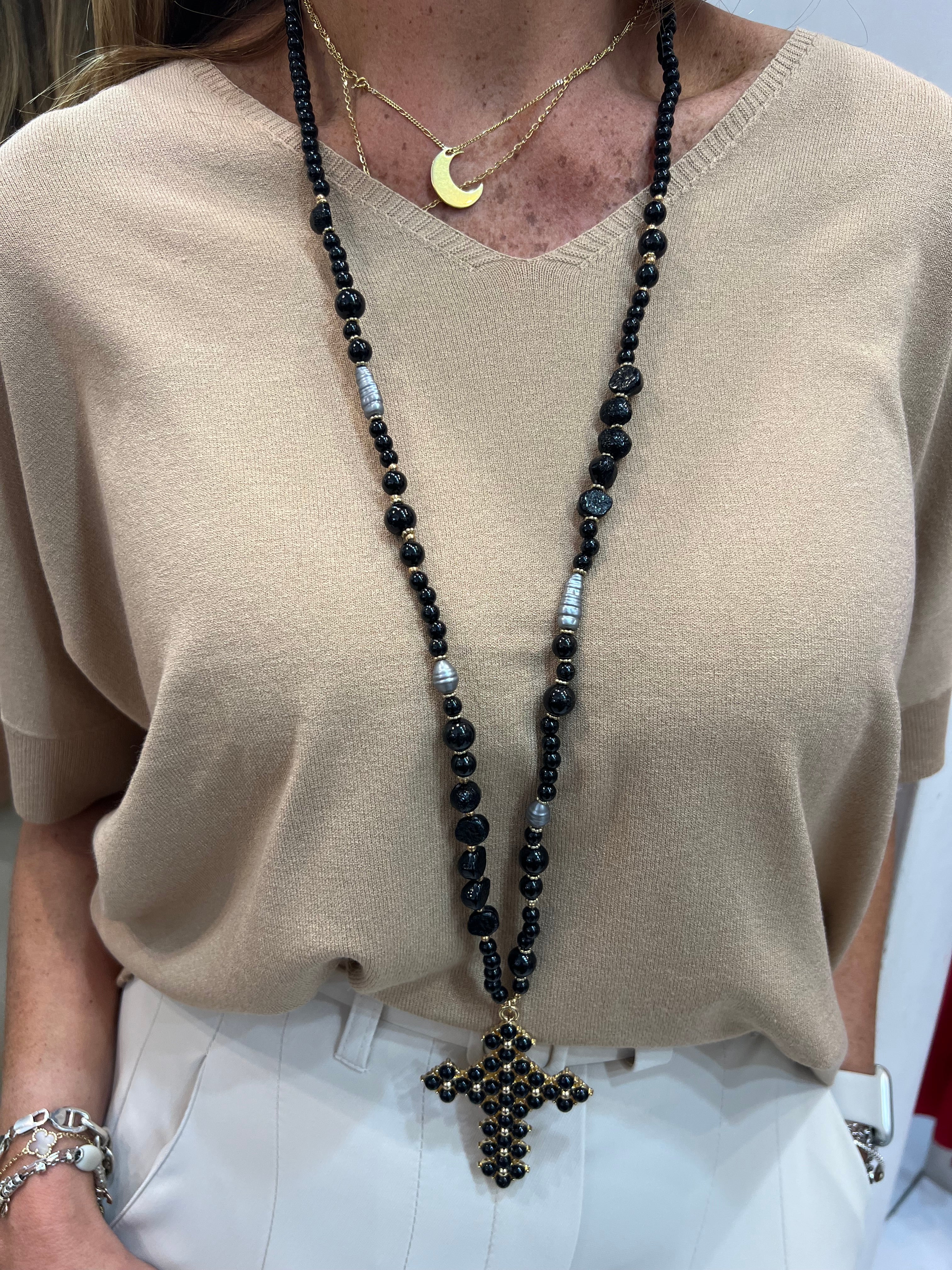 Collana croce Emisphere